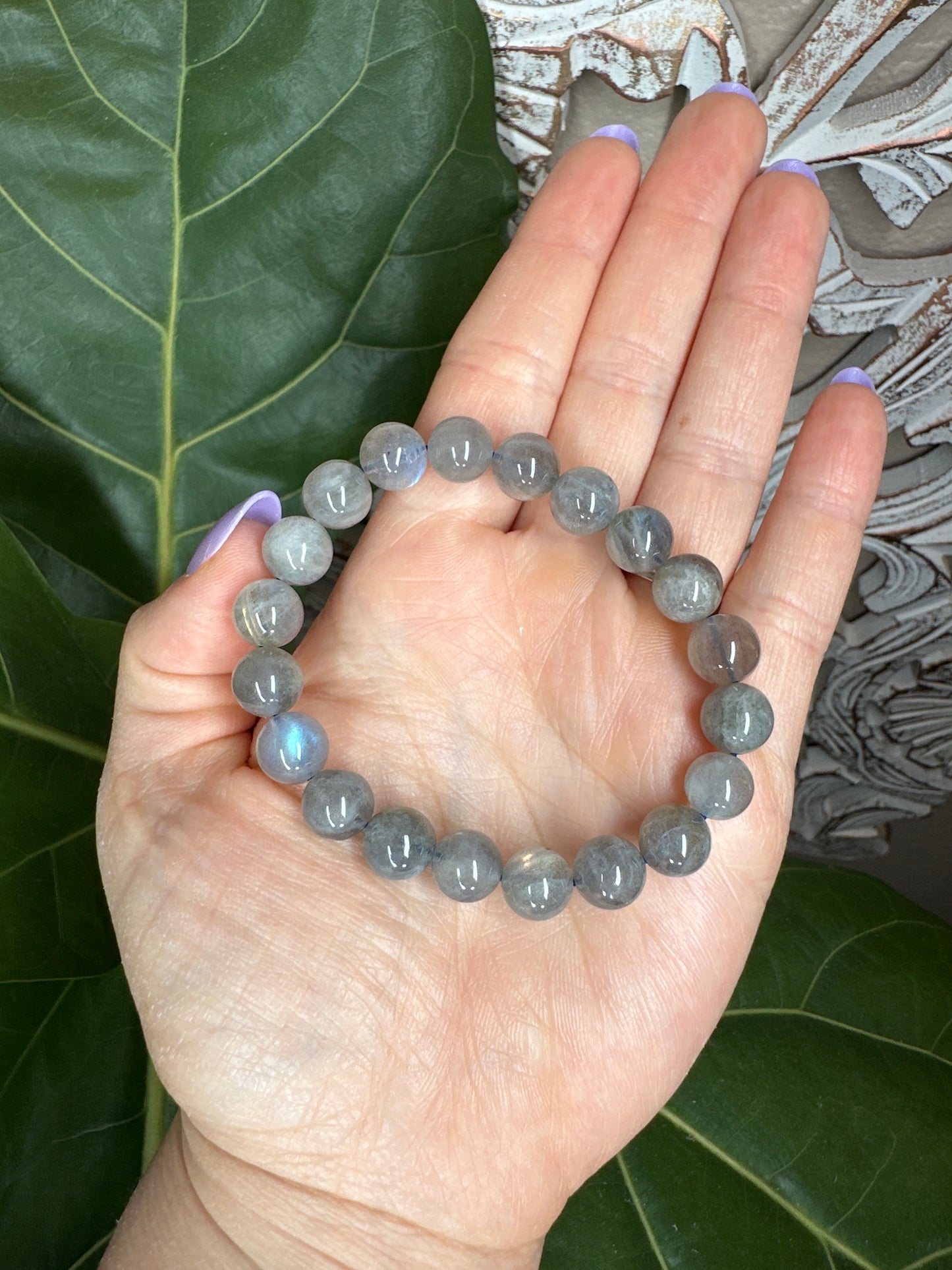 Labradorite Beaded Bracelet