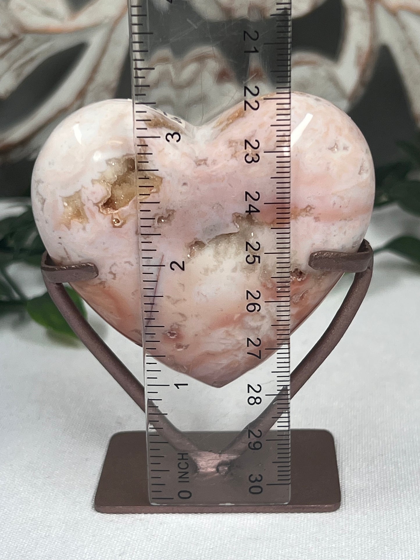 Pink Carnelian Heart