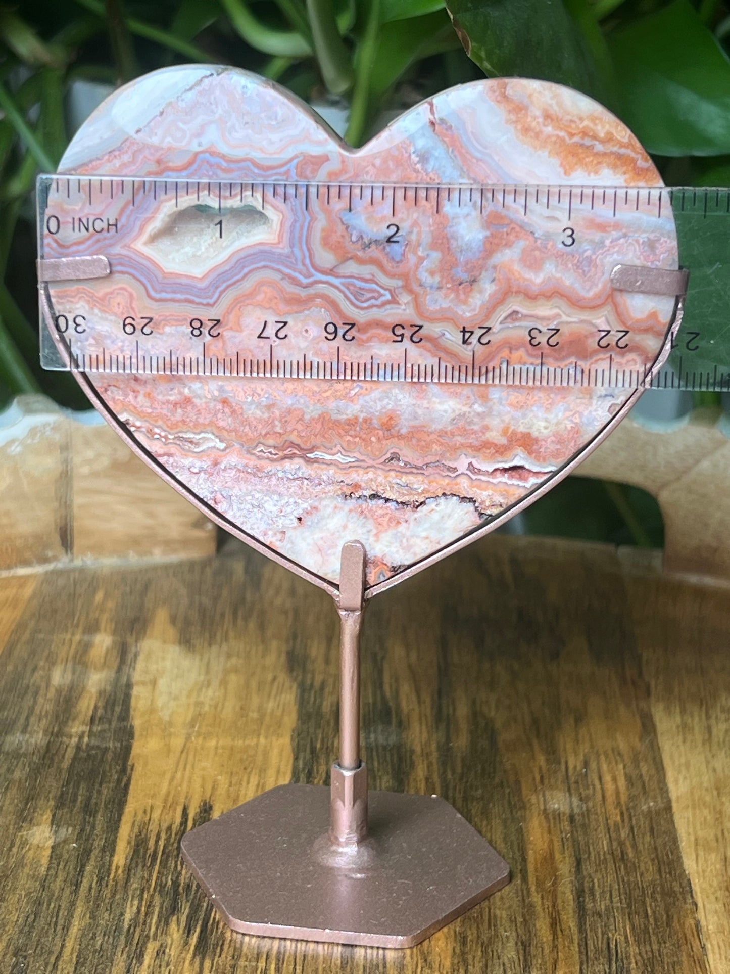 Crazy Lace Agate Heart