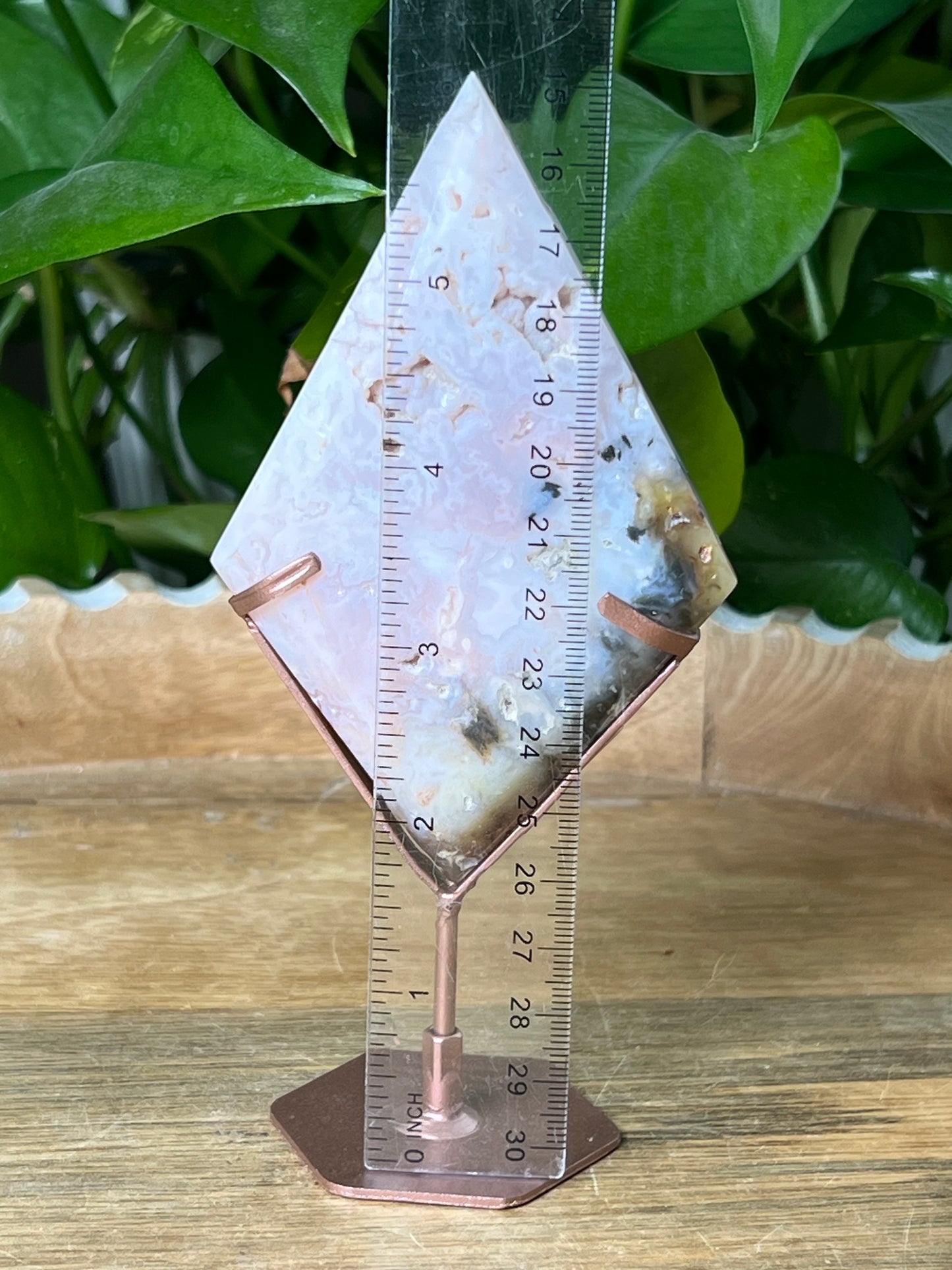 Rainbow Plume Agate Diamond