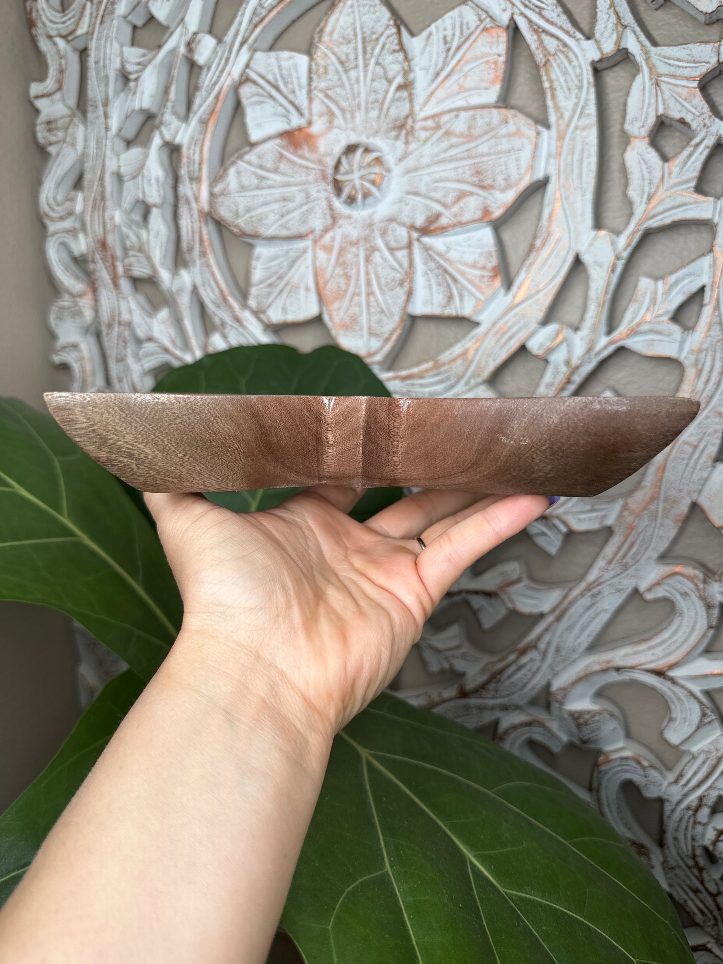 Wooden Butterfly Dish