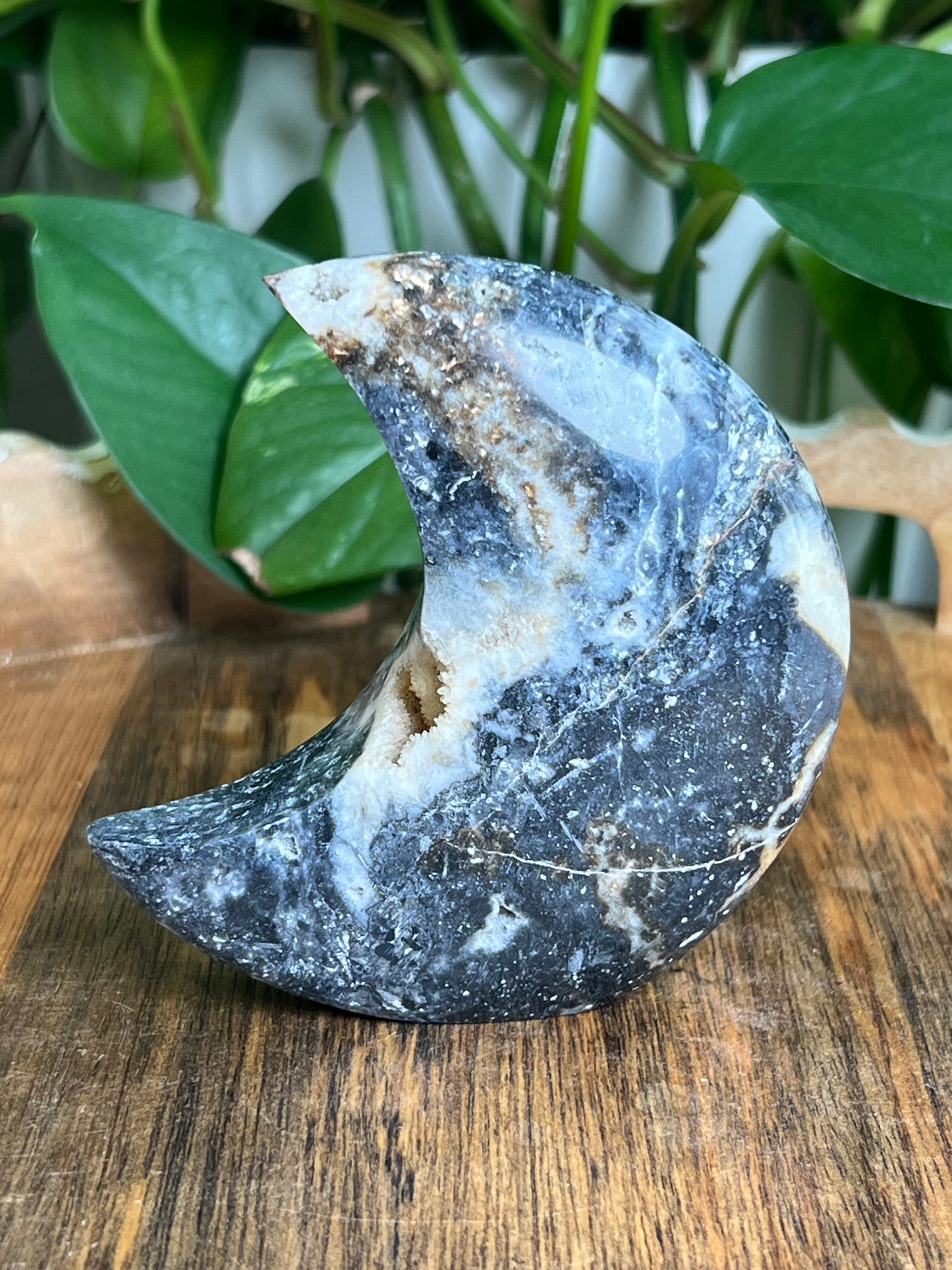 Sphalerite Self-Standing Moon: DE