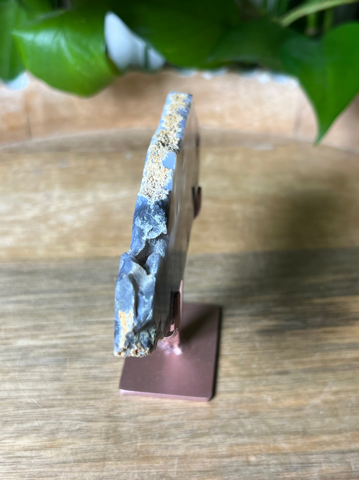 Blue Plume Agate Slab