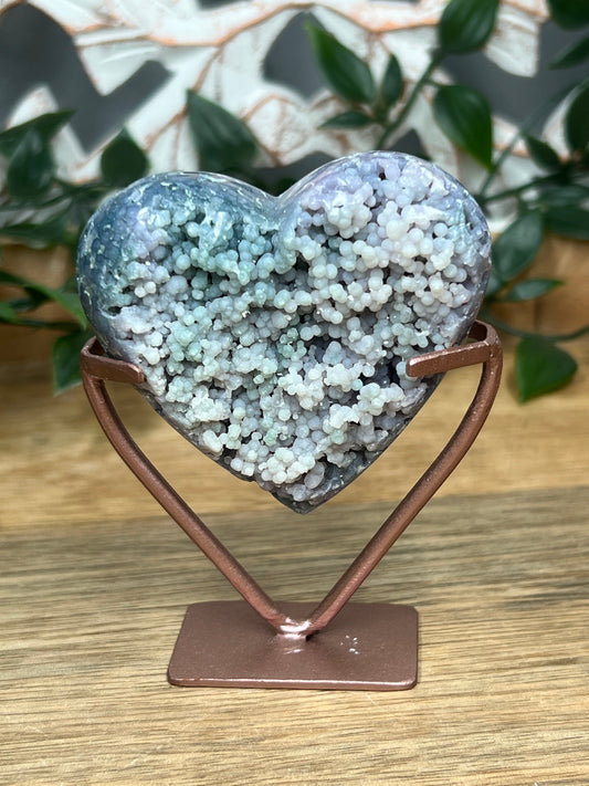 Grape Agate Heart