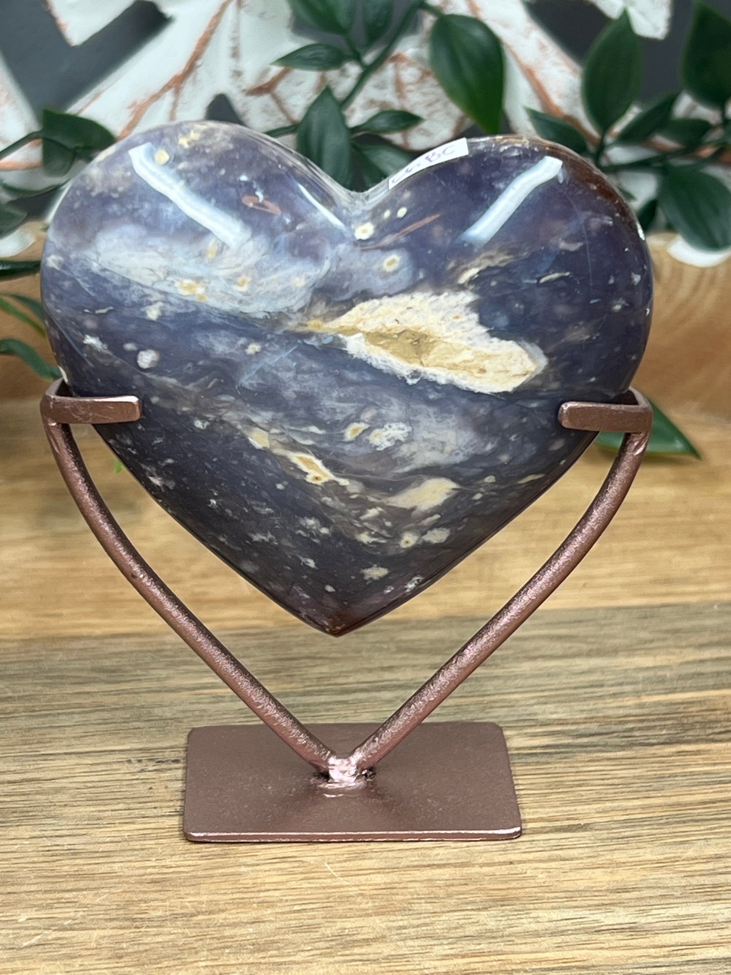 Purple Chalcedony Heart