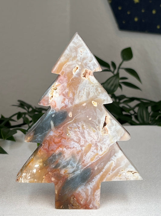 Rainbow Plume Agate Tree