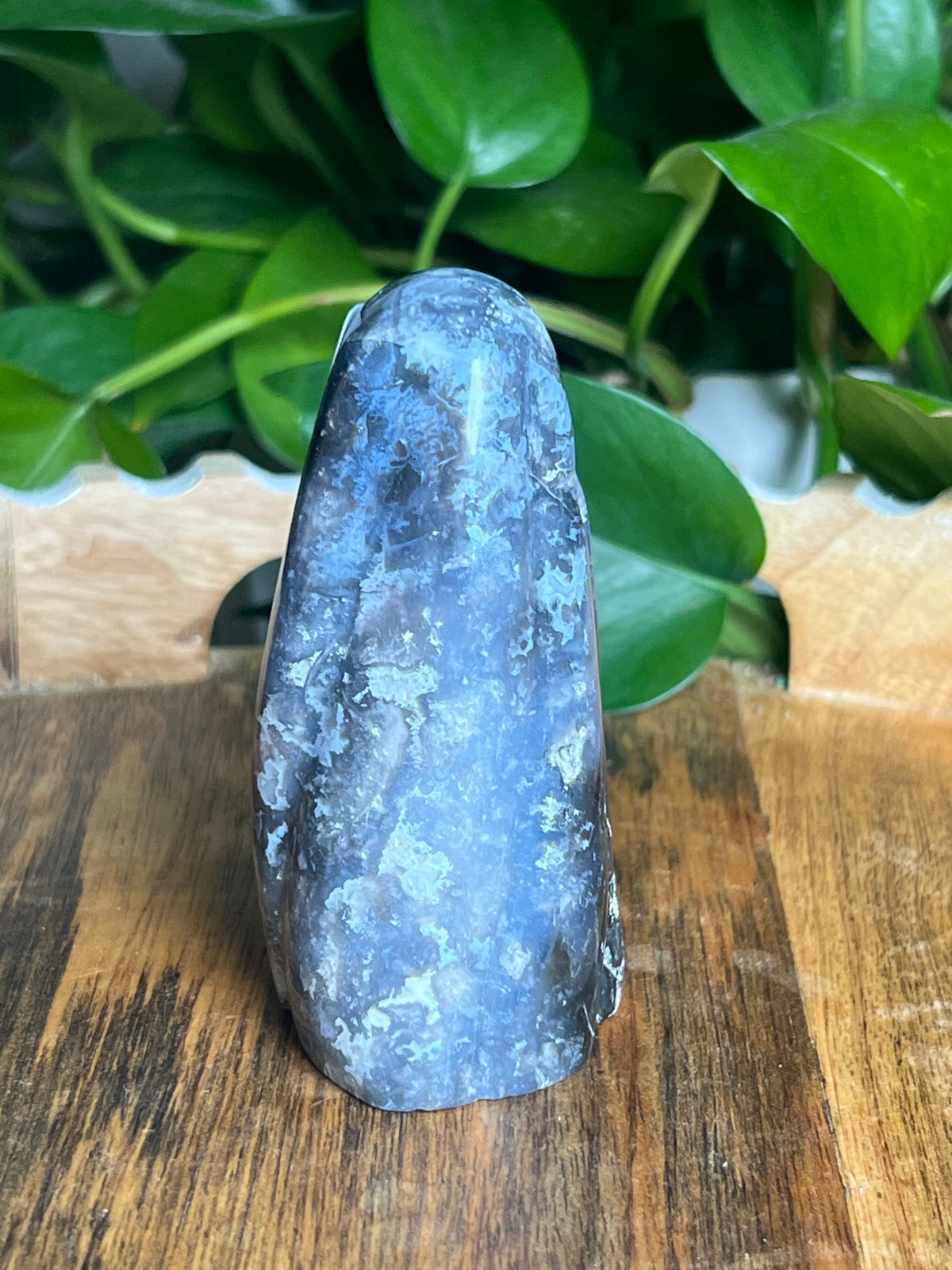 Blue Plume Agate Ghost: D