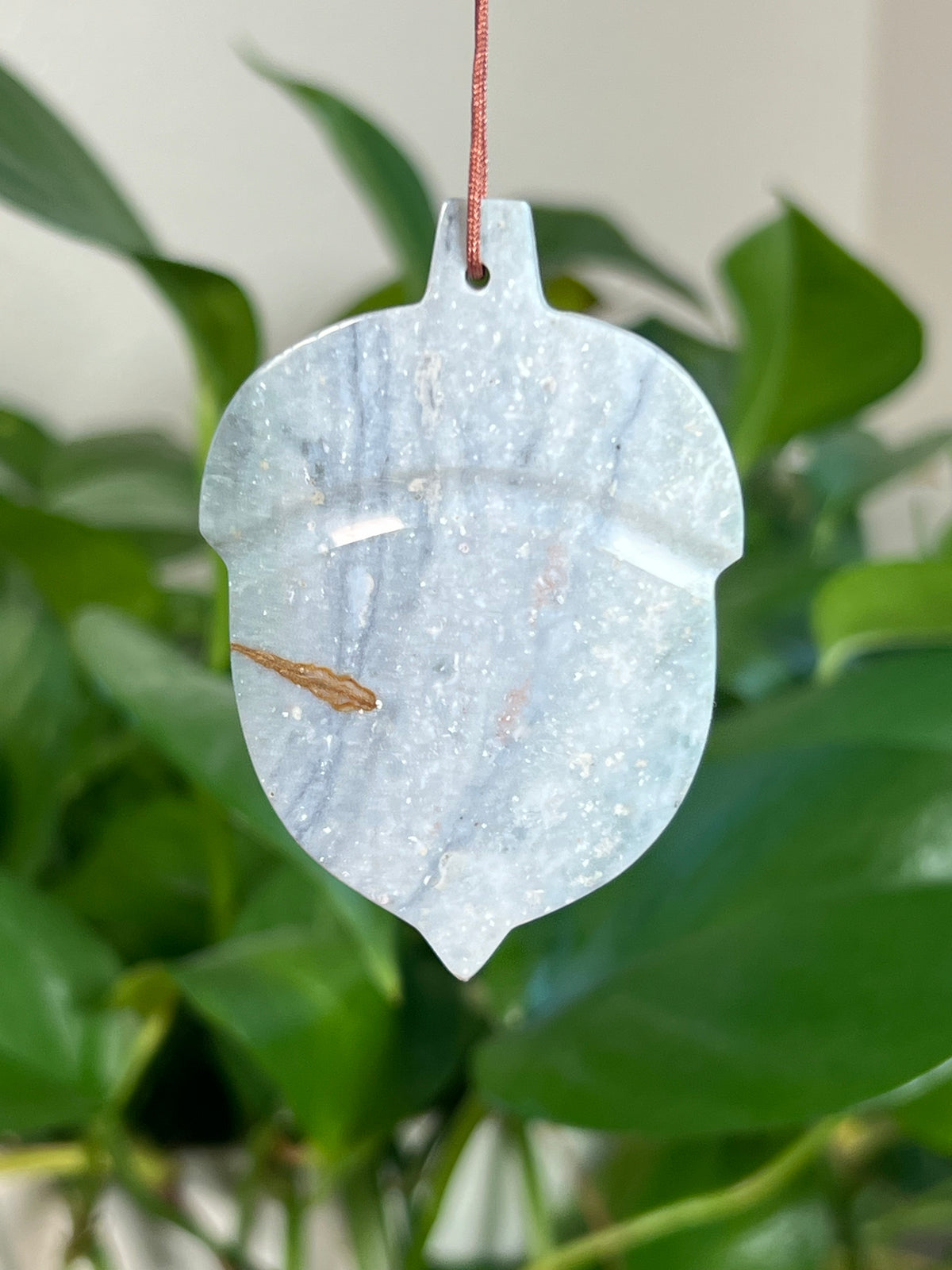 Blue Green Jasper Acorn Ornaments