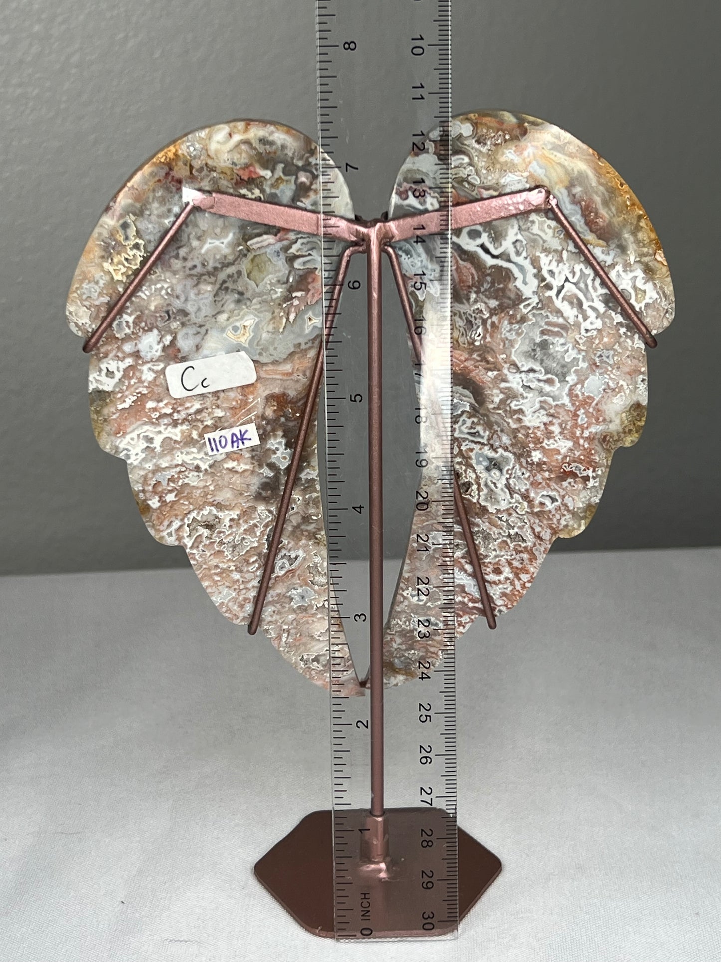 Sumatra Plume Agate Angel Wings