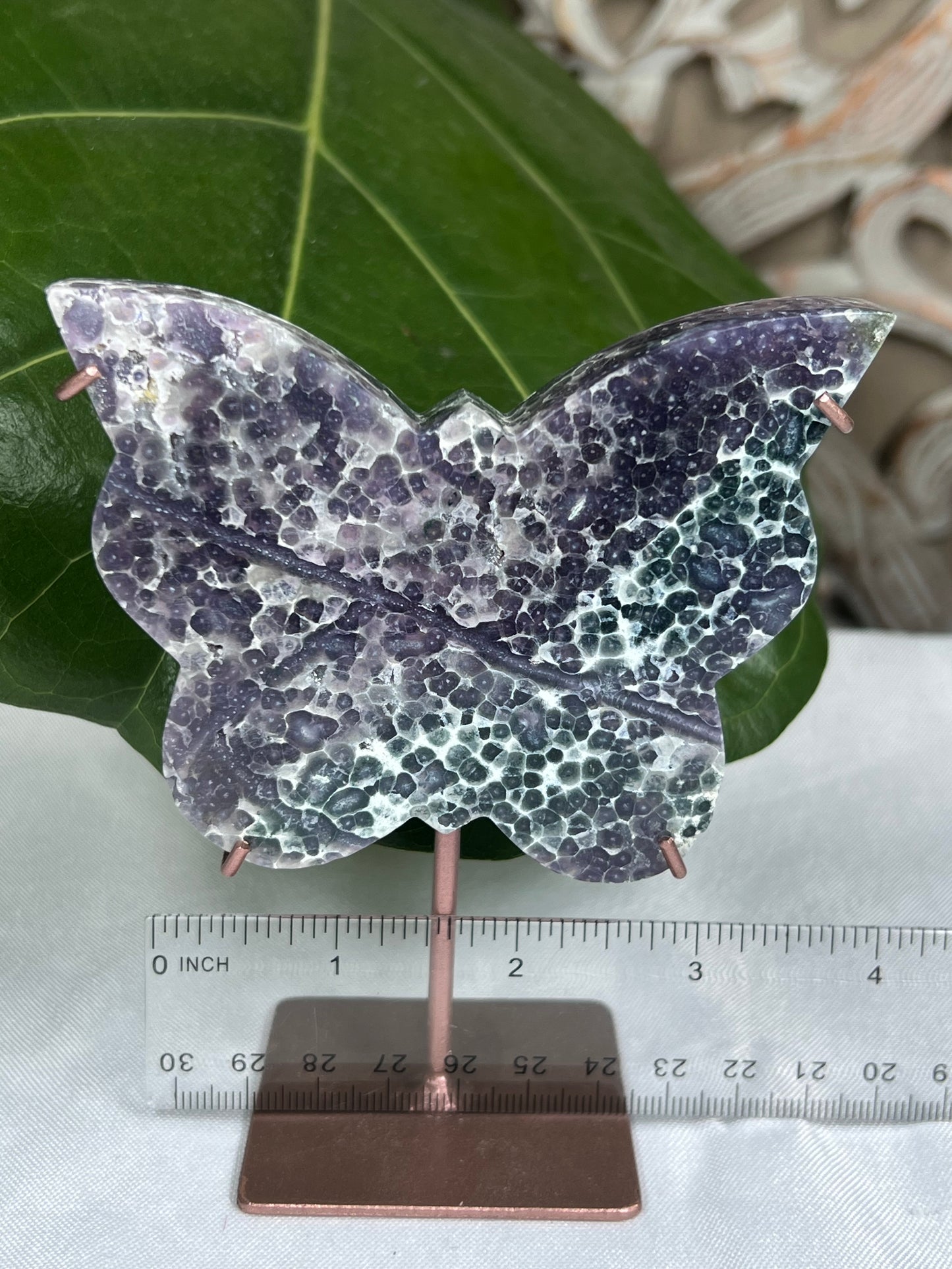 Grape Agate Butterfly