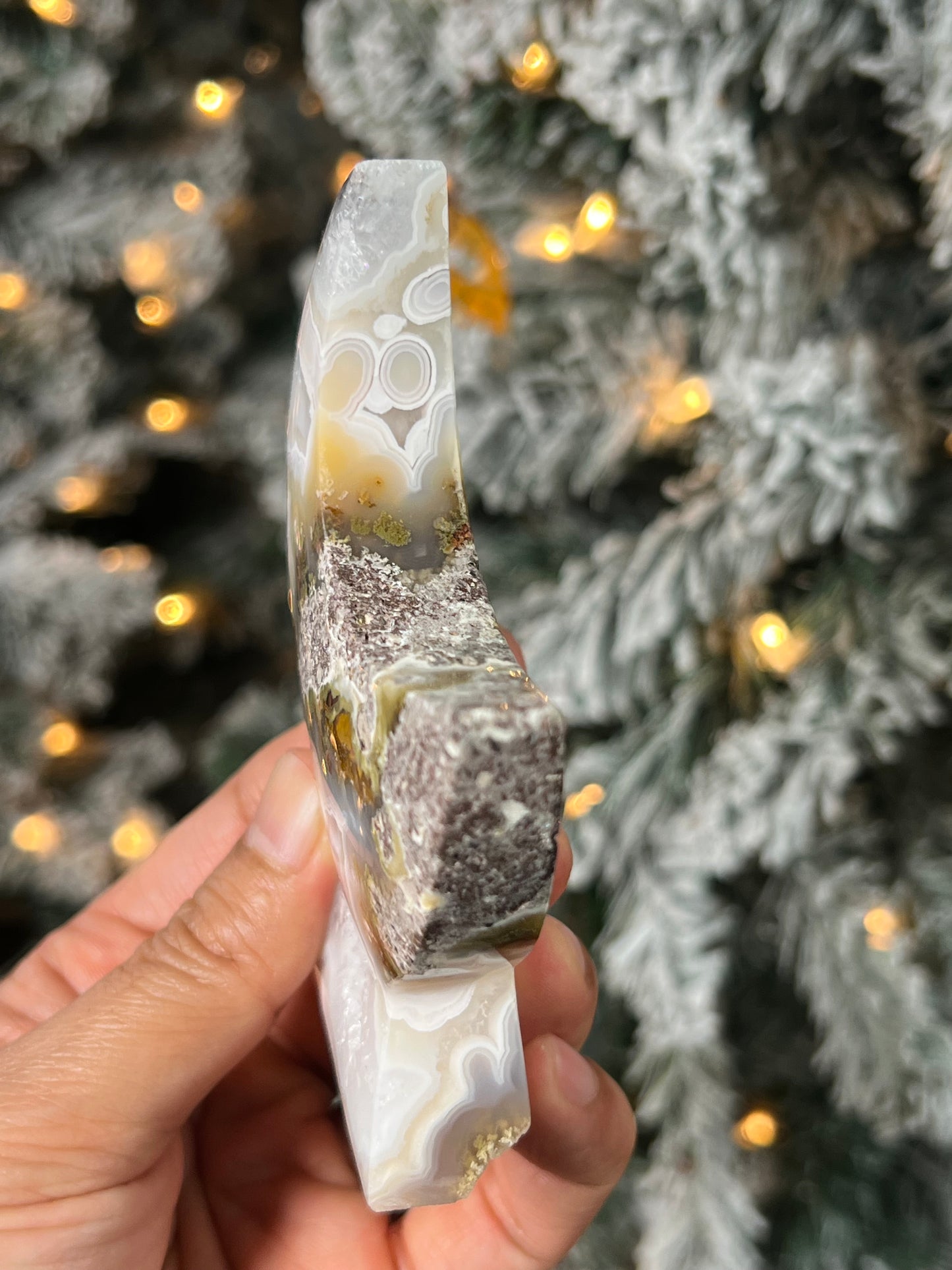 Scenic Moss Agate Moon