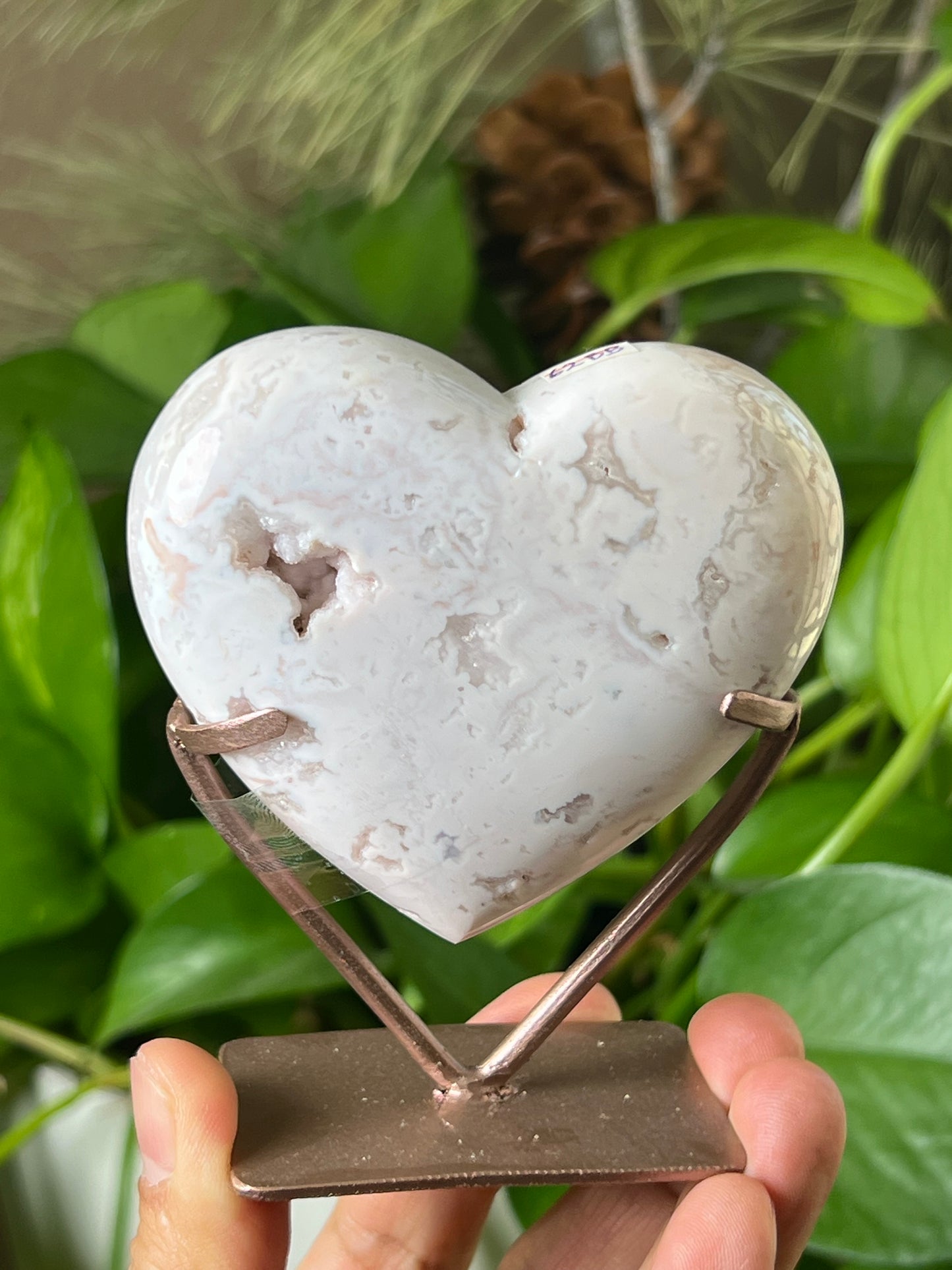 Pink Carnelian Heart