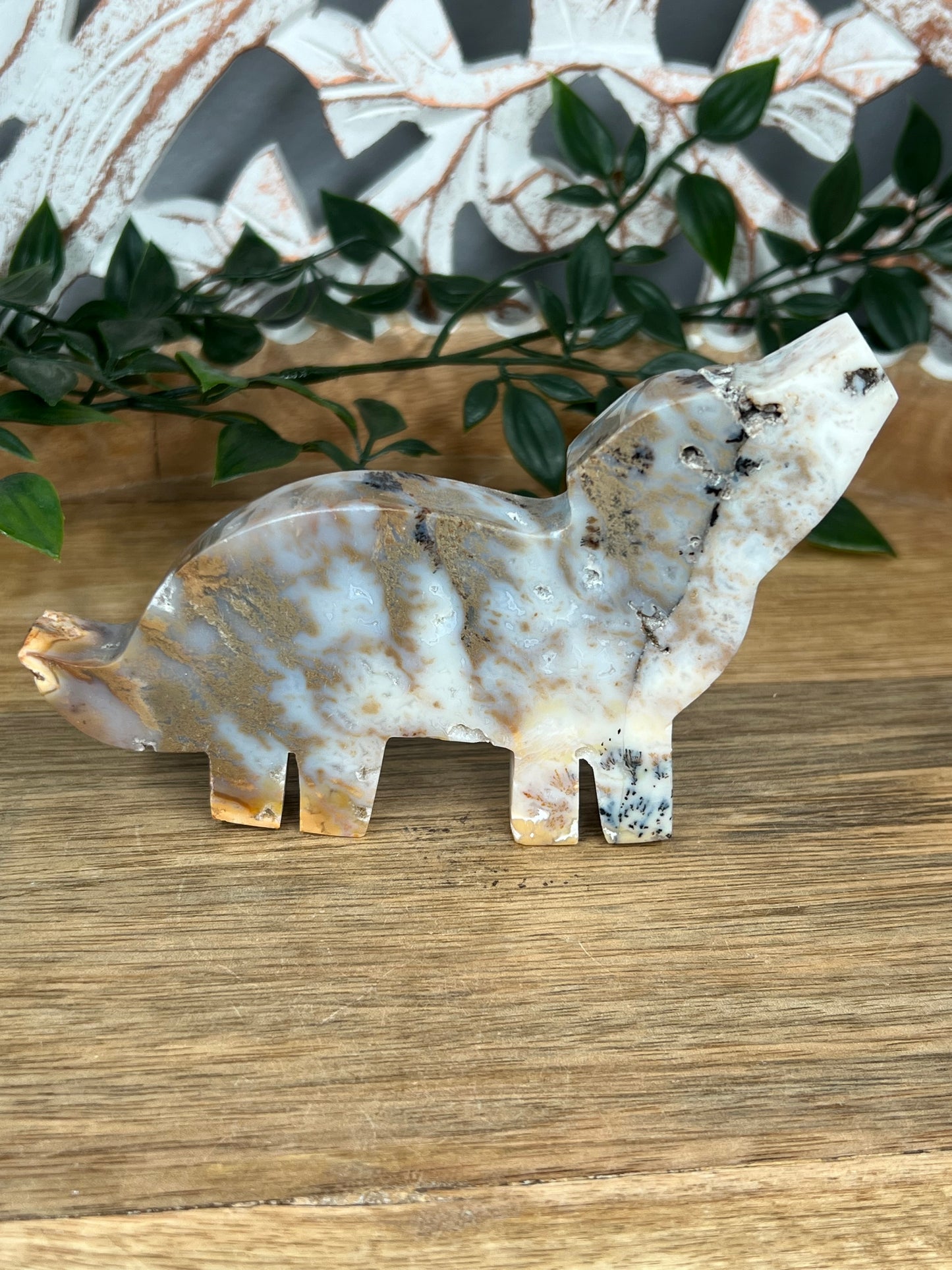 Dendritic Tiger Agate Dog