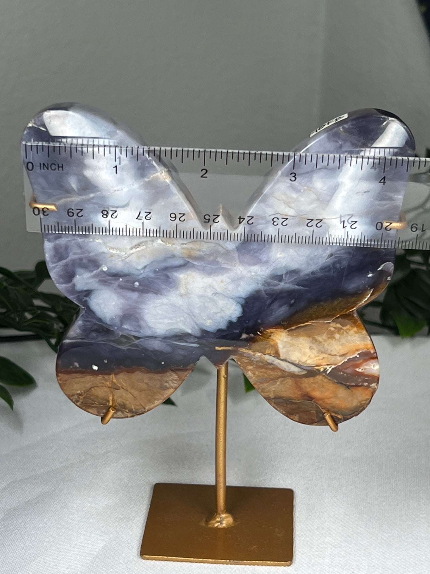 Purple Chalcedony Butterfly