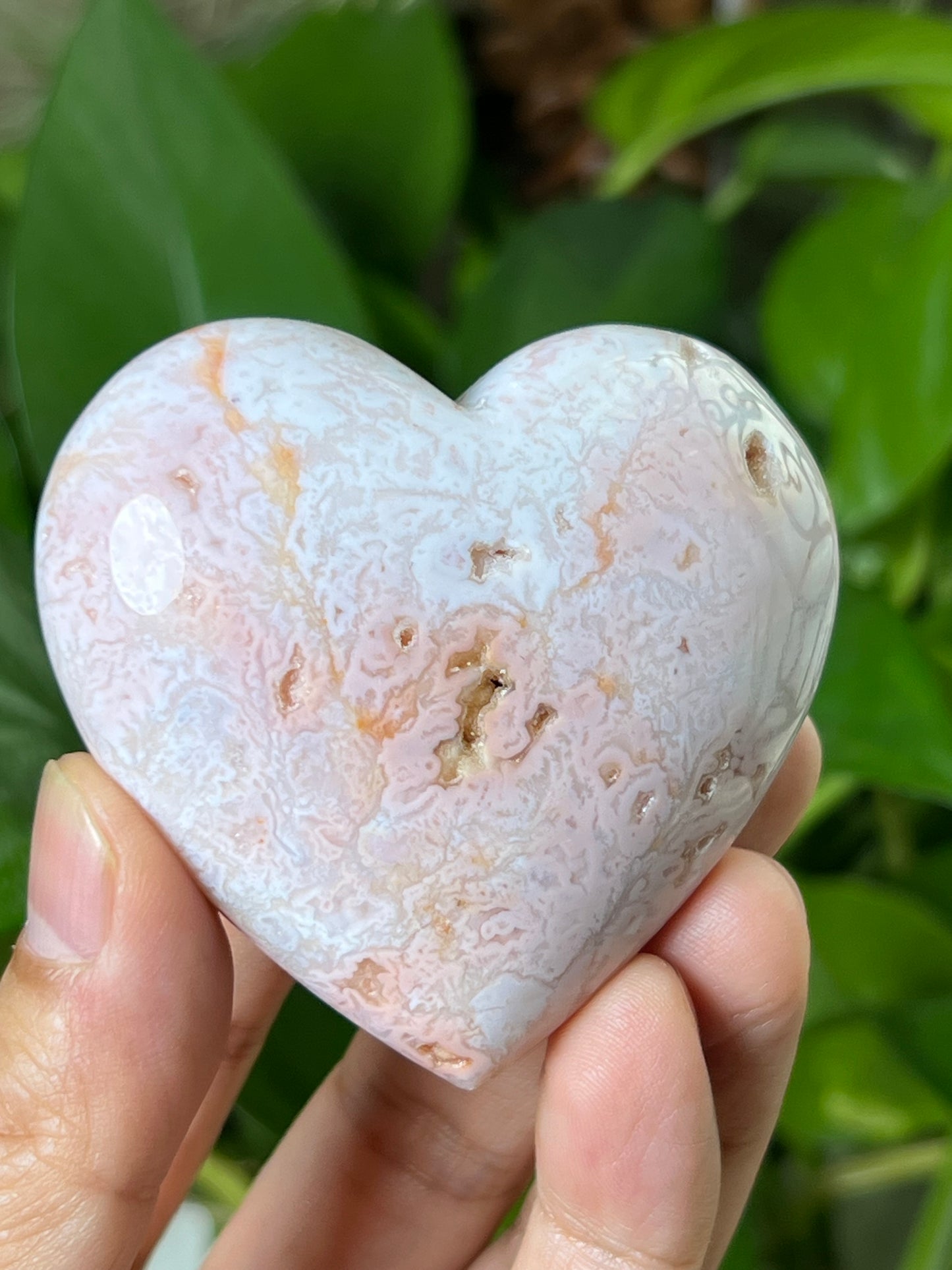Pink Carnelian Heart