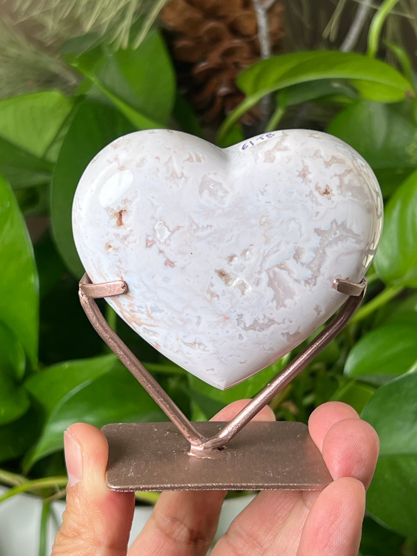 Pink Carnelian Heart