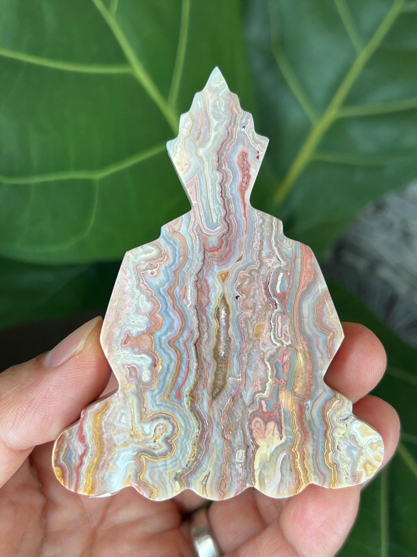 Crazy Lace Agate Buddha