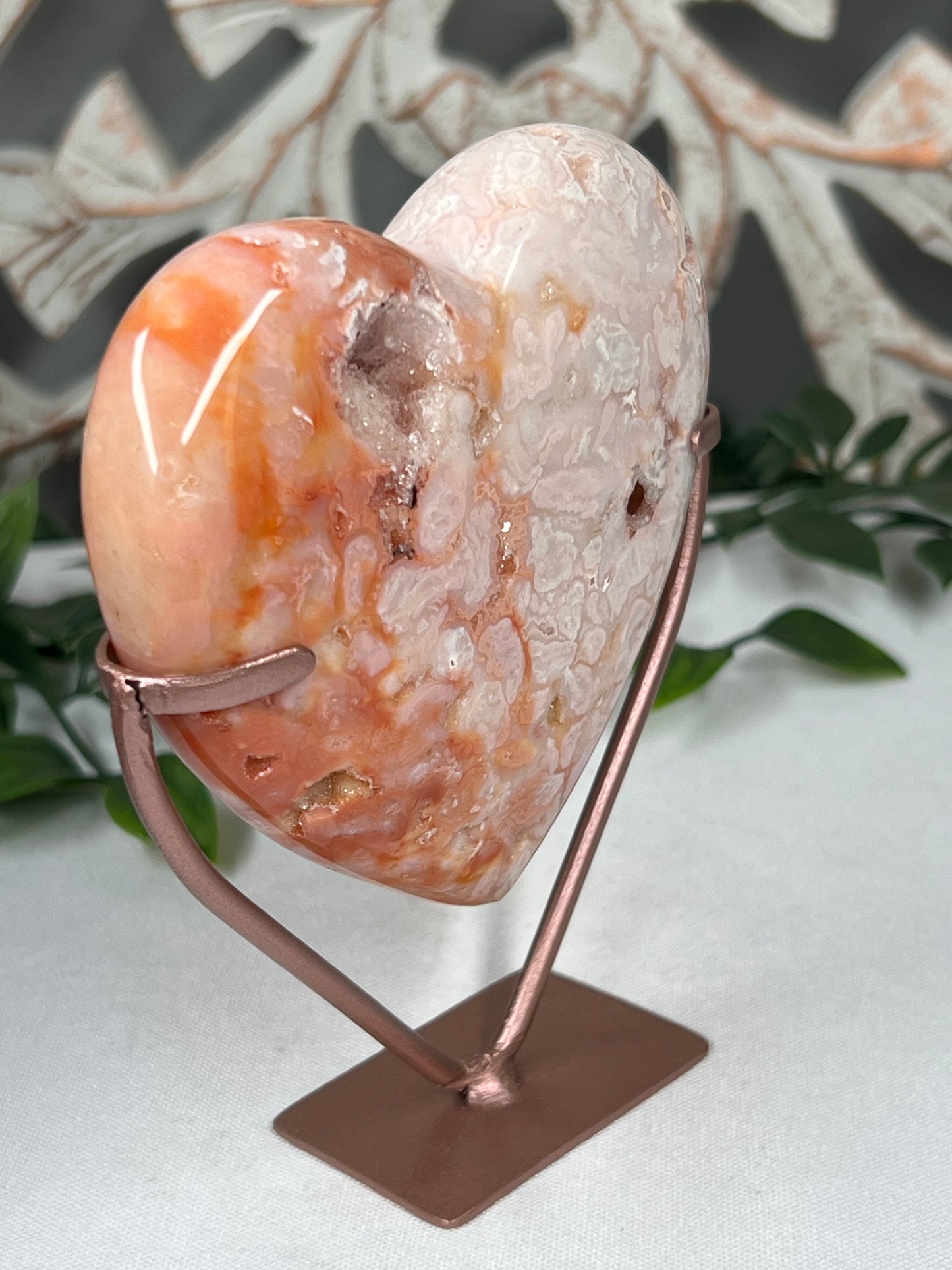 Pink Carnelian Heart