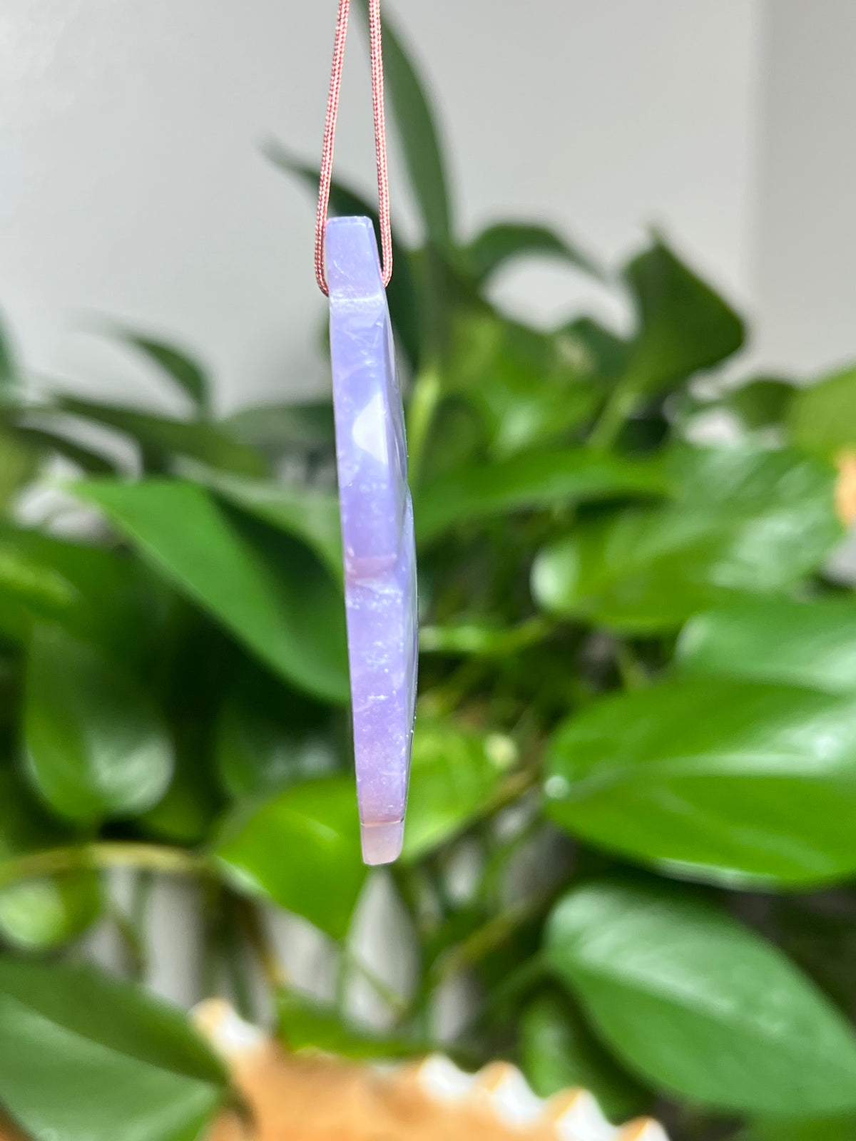 Purple Chalcedony Ornament Acorn: BL