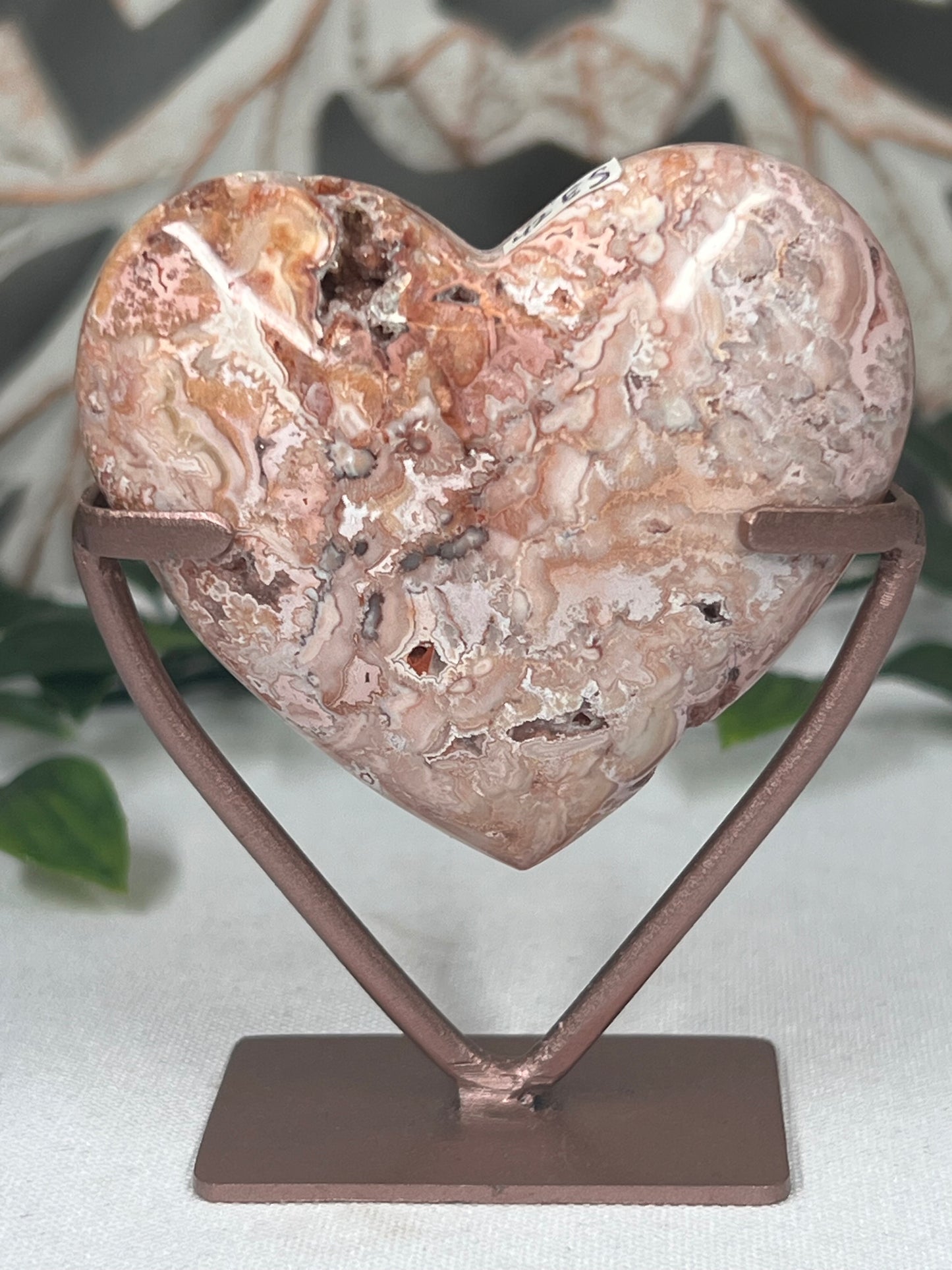 Pink Carnelian Heart