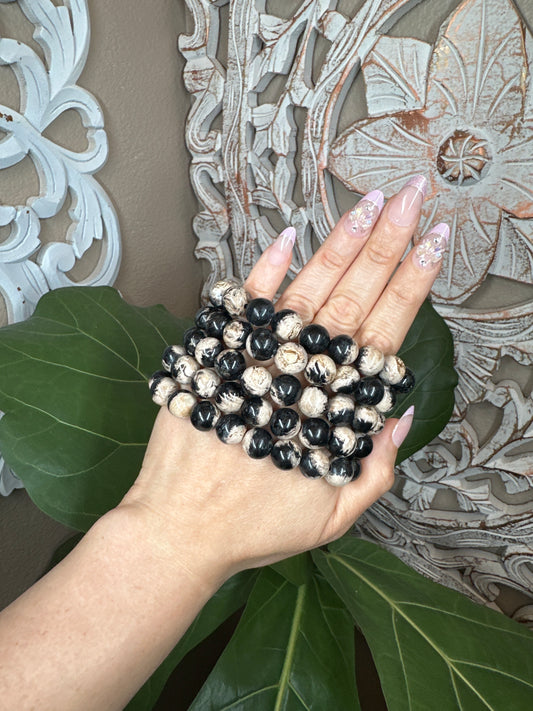 Palm Root Beaded Bracelet (12mm)