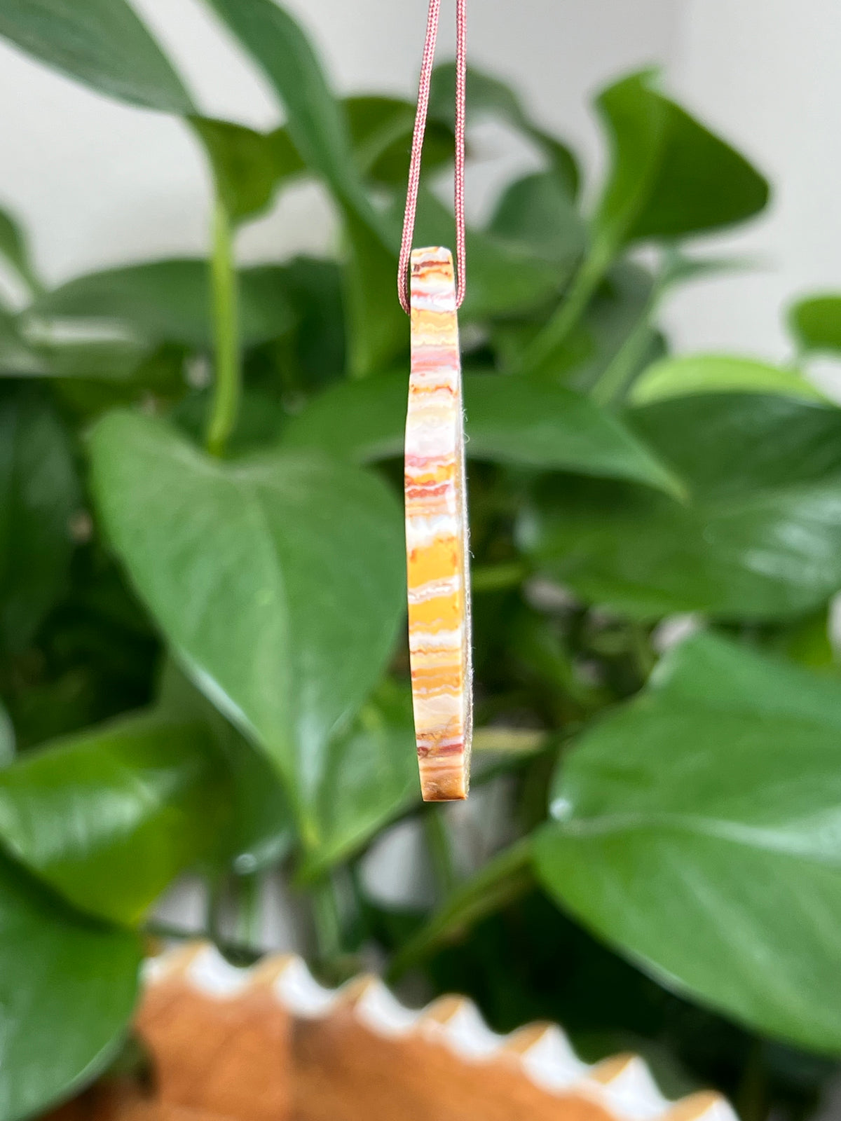 Crazy Lace Agate Ornament Pumpkin: PN