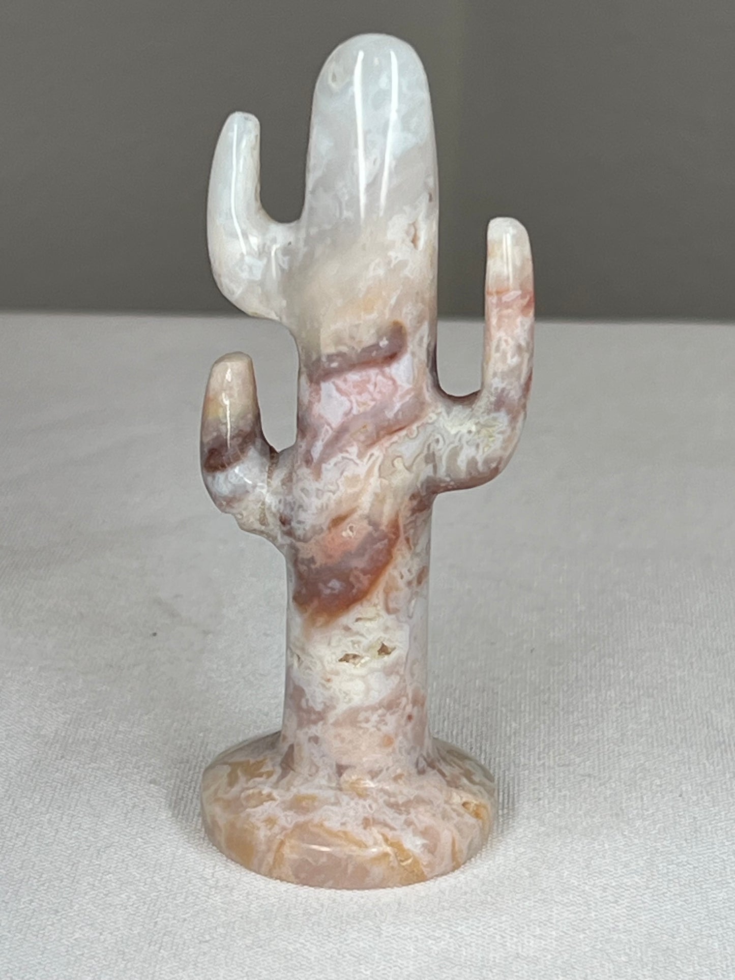 Rainbow Plume Agate Cactus