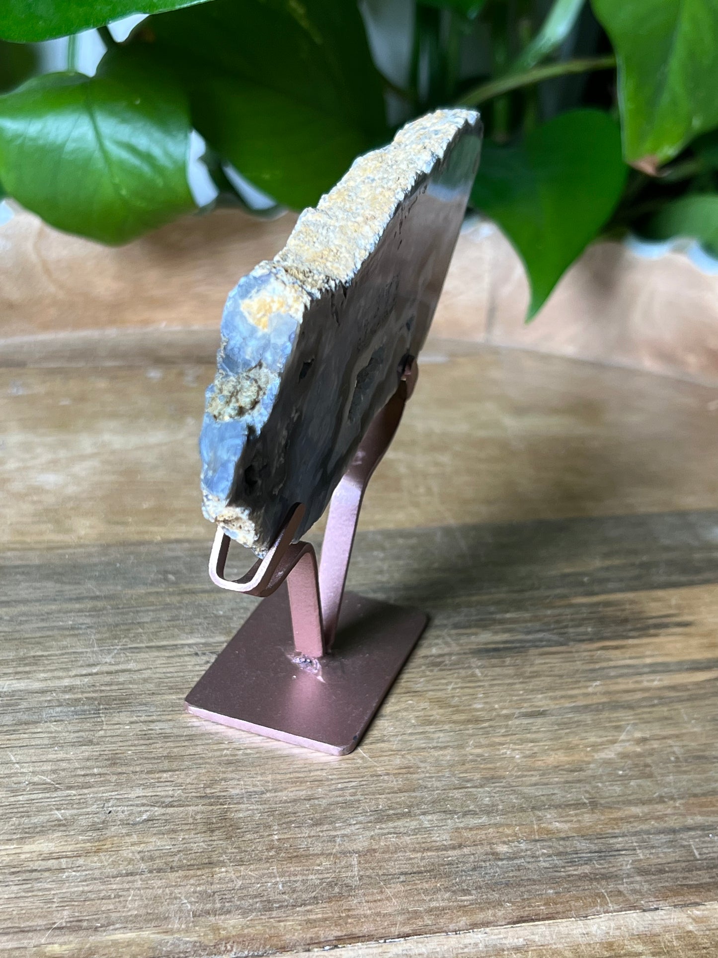 Blue Plume Agate Slab