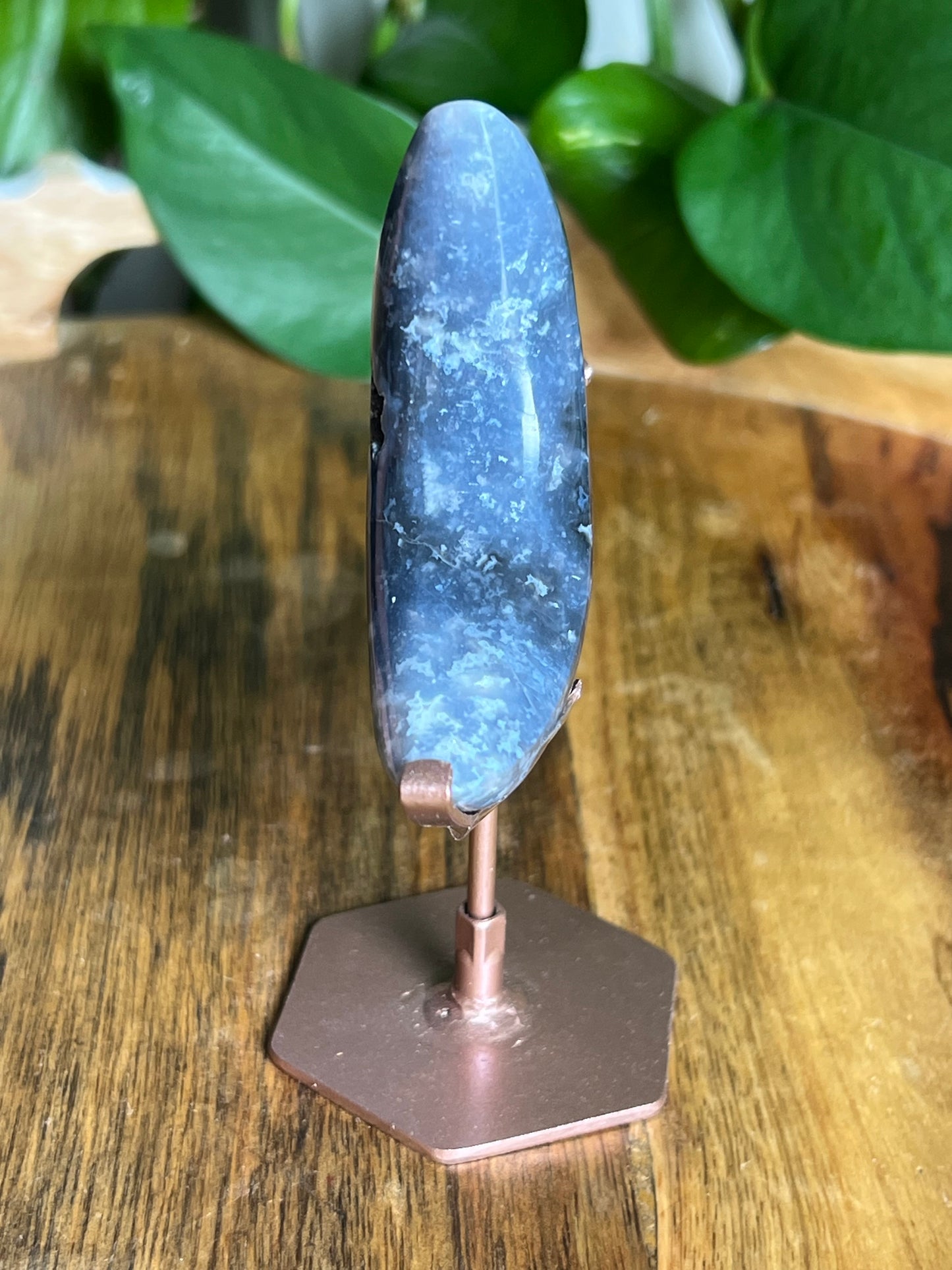 Blue Plume Agate Moon VE