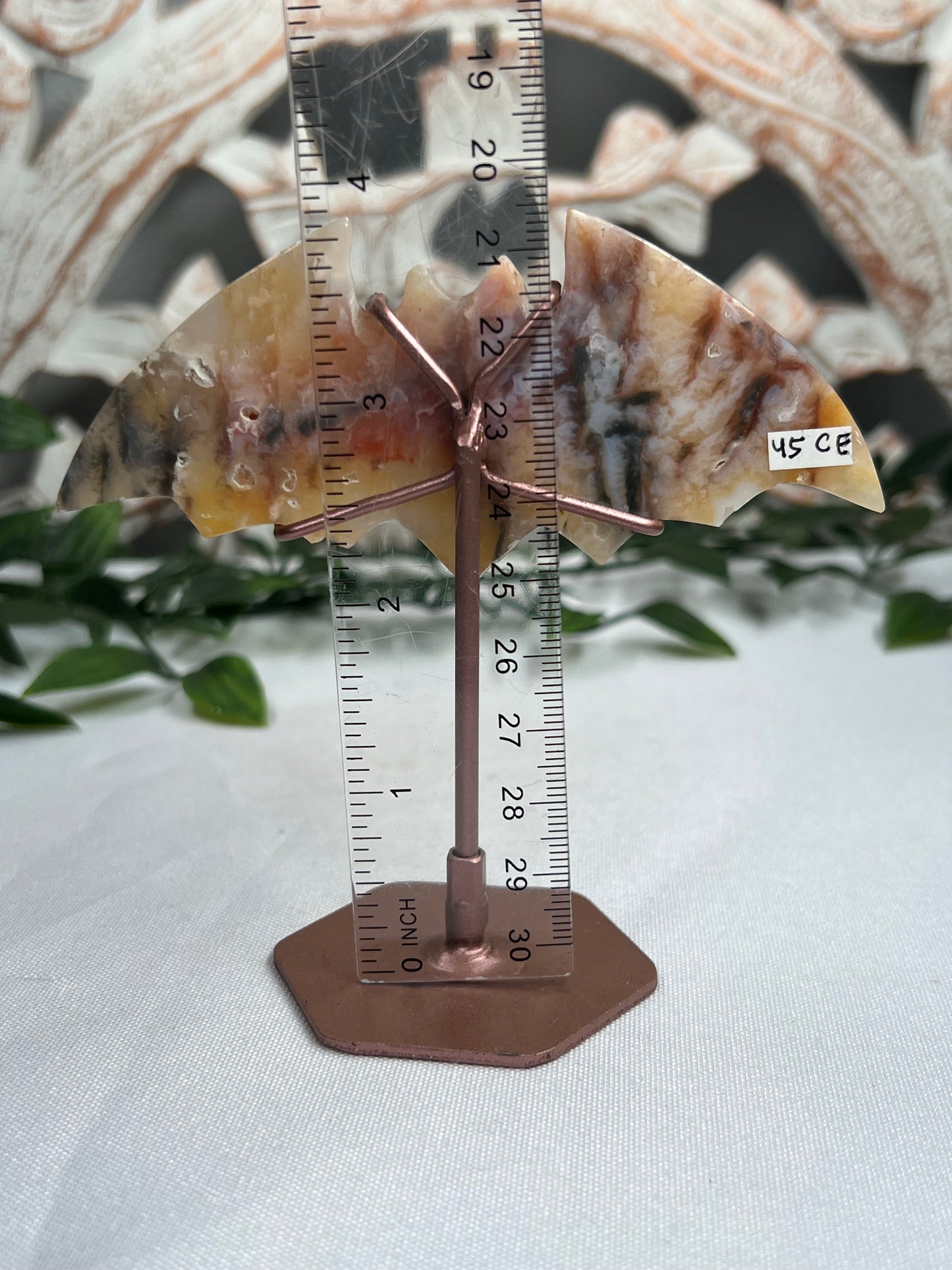 Rainbow Plume Agate Bat