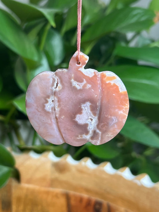 Carnelian Ornament Pumpkin: H