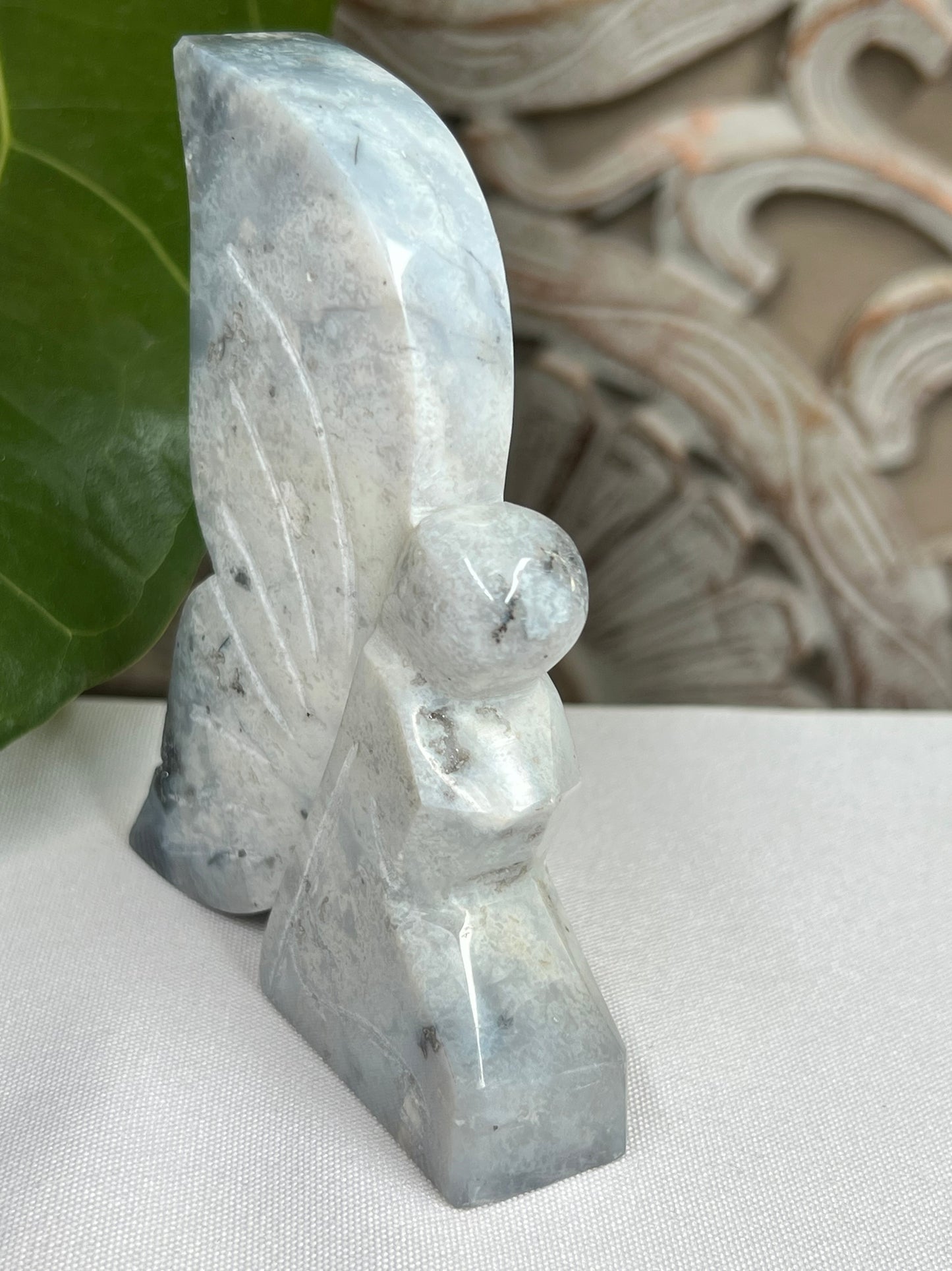 Blue Plume Agate Fairy
