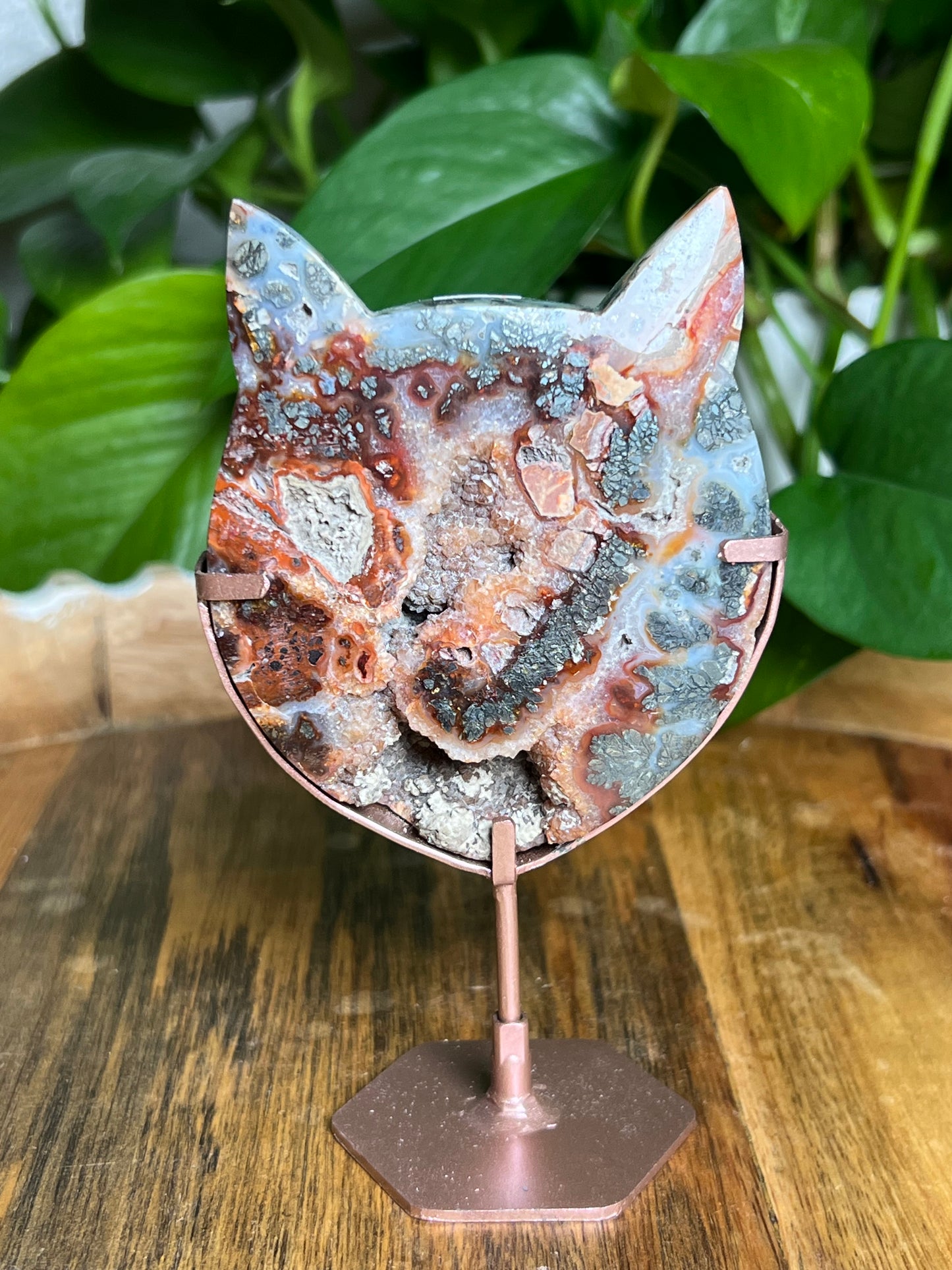Marcasite Cat Head Ki