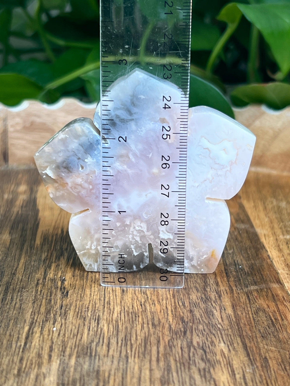 Rainbow Plume Agate Flower: PE