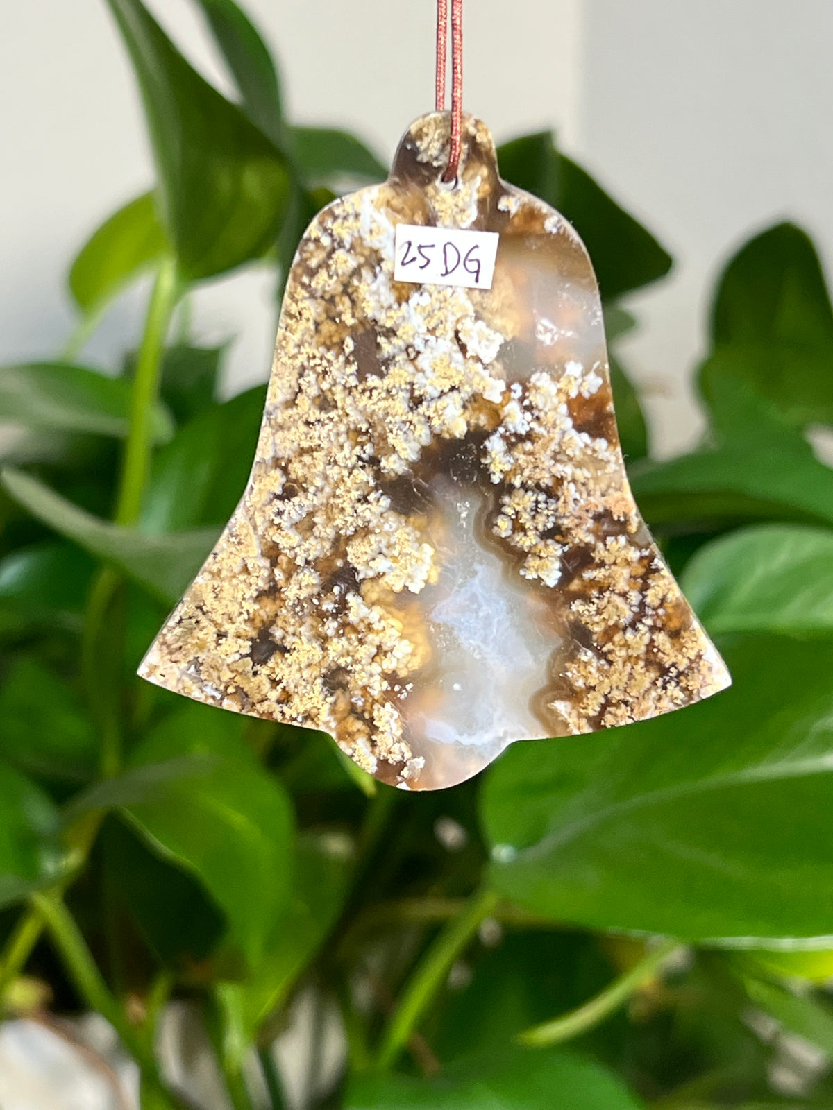 Scenic Moss Agate Bell Ornaments