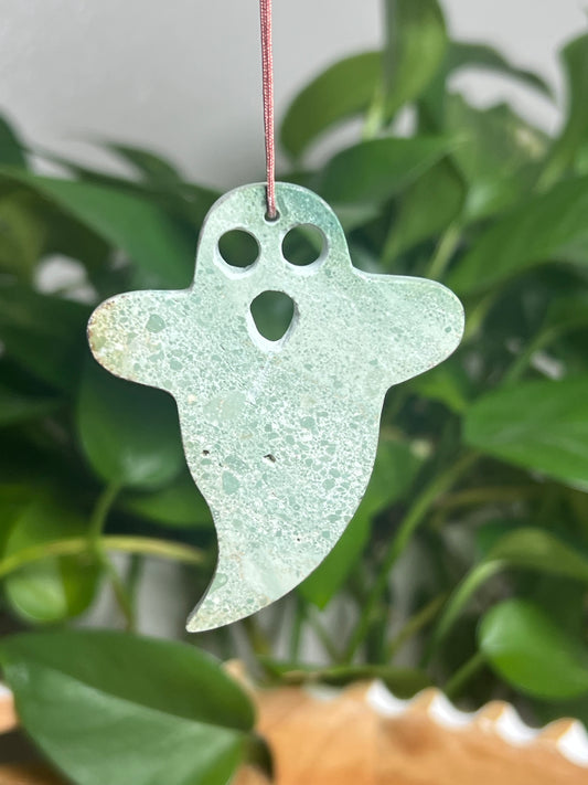 Blue Green Jasper Ornament Ghost: VC