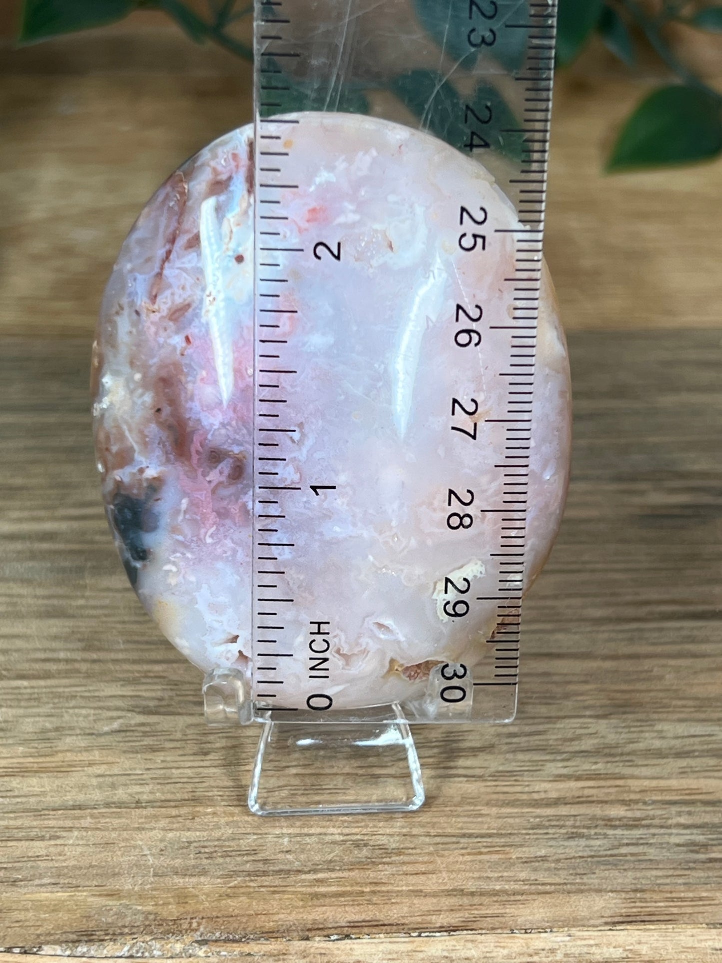 Rainbow Plume Agate Palmstone