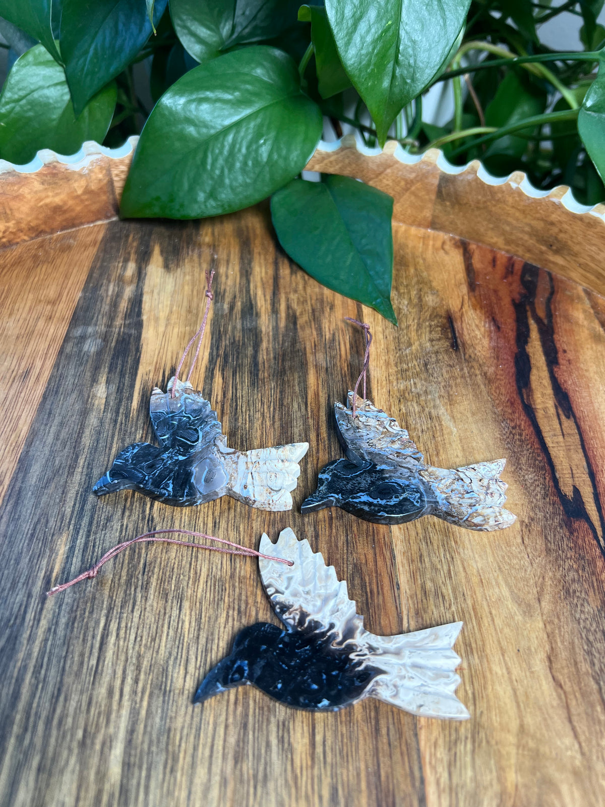 Palm Root Hummingbird Ornaments