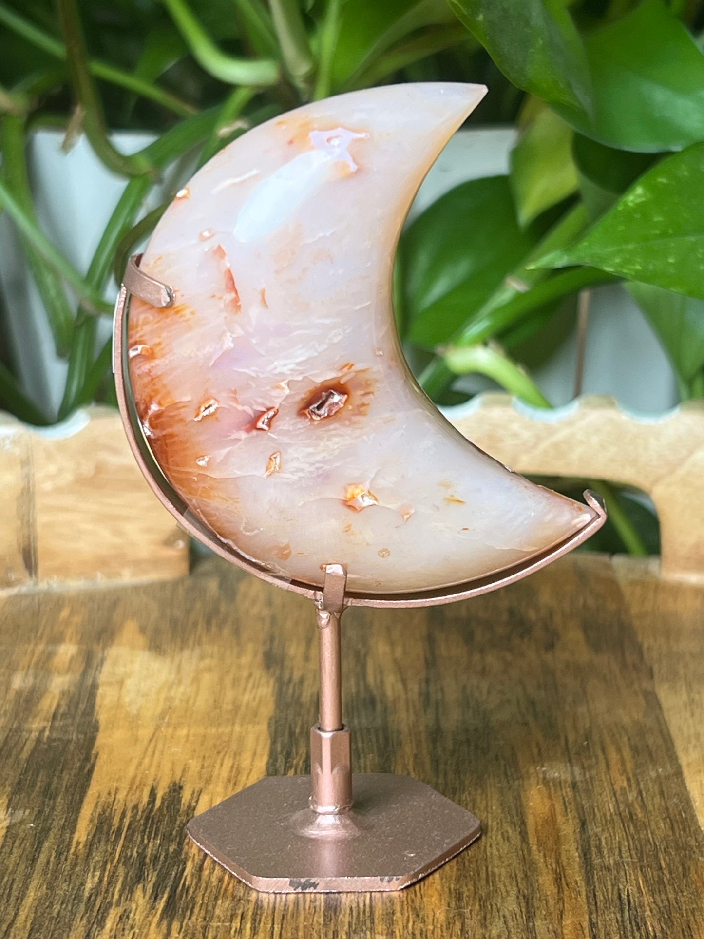 Pink Carnelian Moon