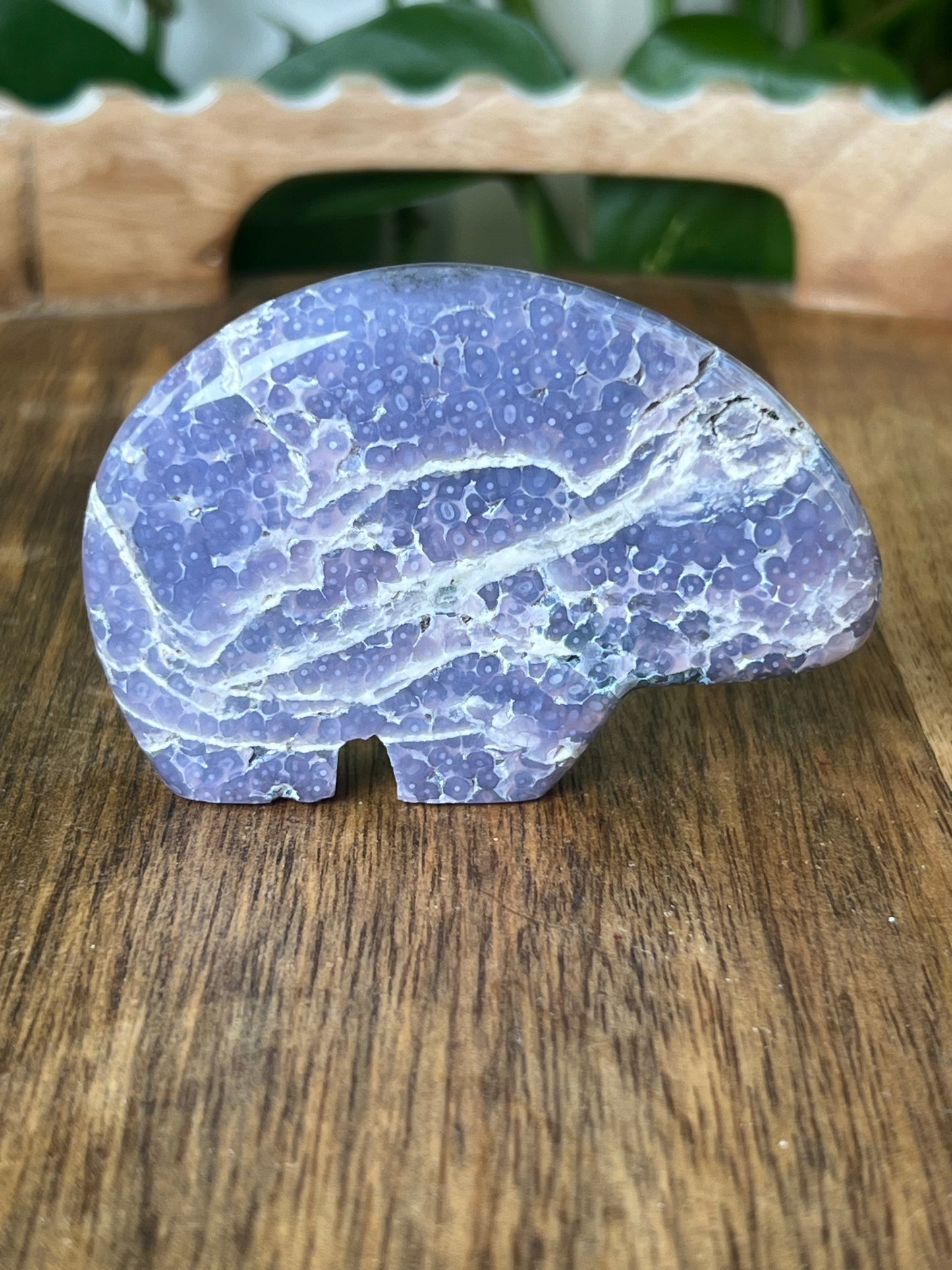 Grape Agate Bear