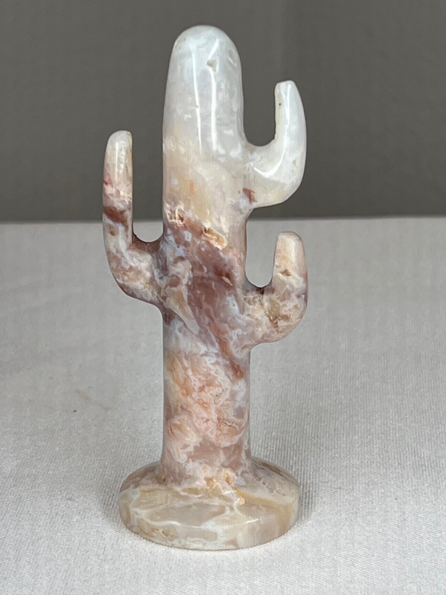 Rainbow Plume Agate Cactus