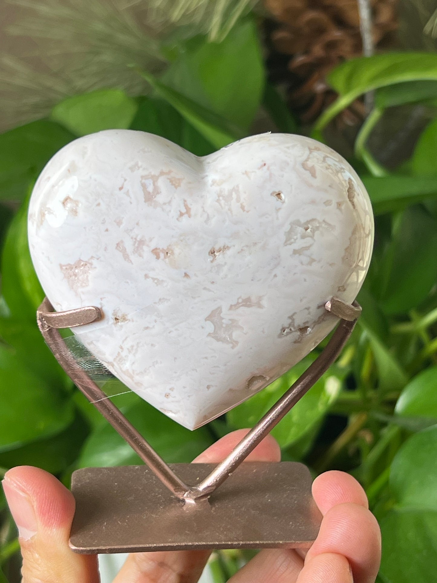 Pink Carnelian Heart