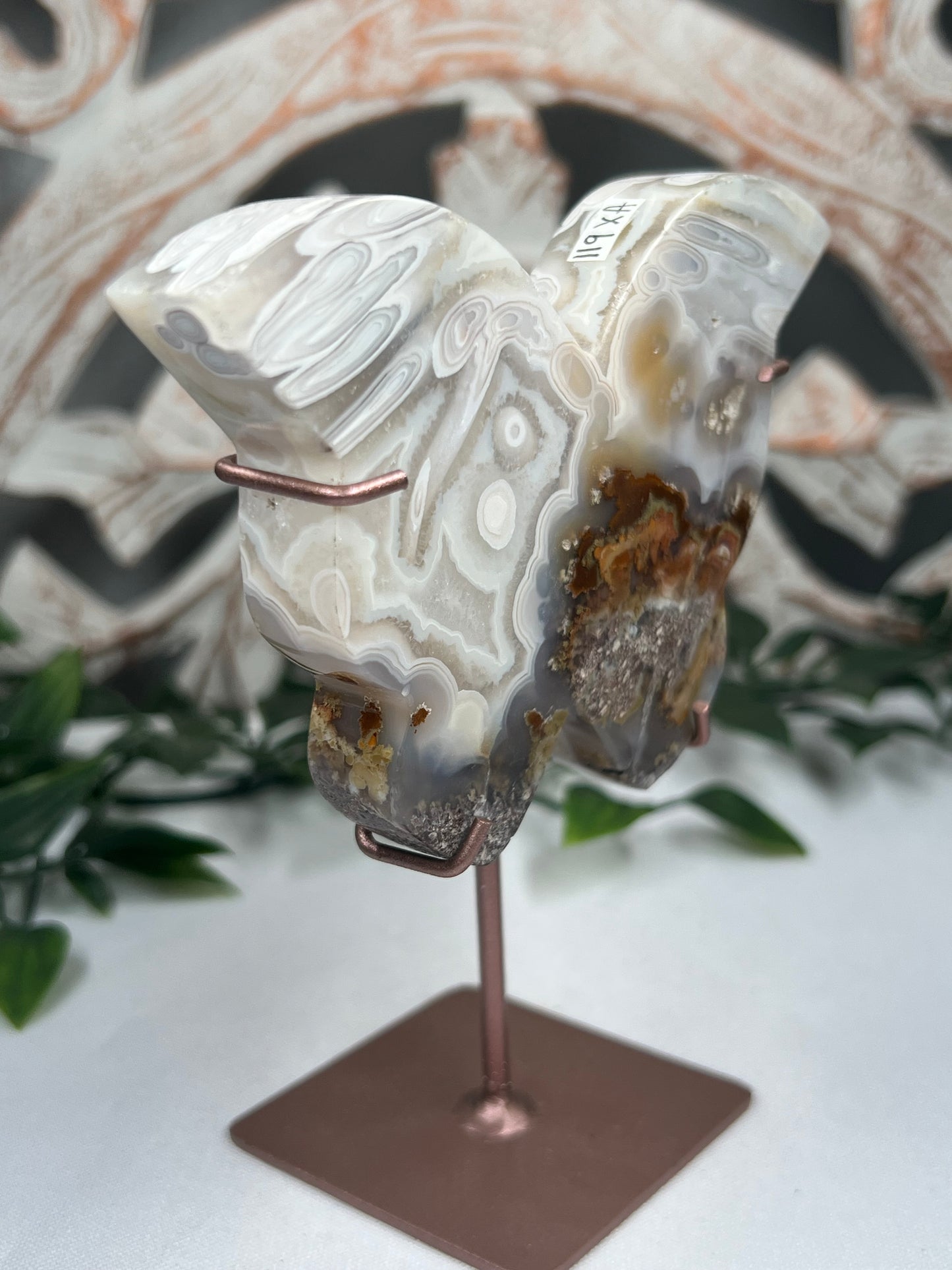 Scenic Moss Agate Butterfly