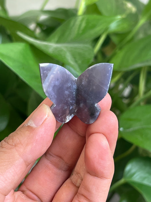 Purple Chalcedony 3D Mini Butterfly: TB
