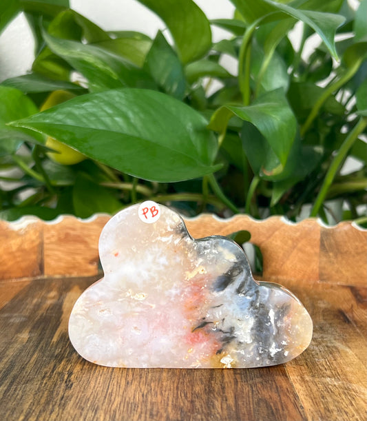 Rainbow Plume Agate Self Standing Clouds