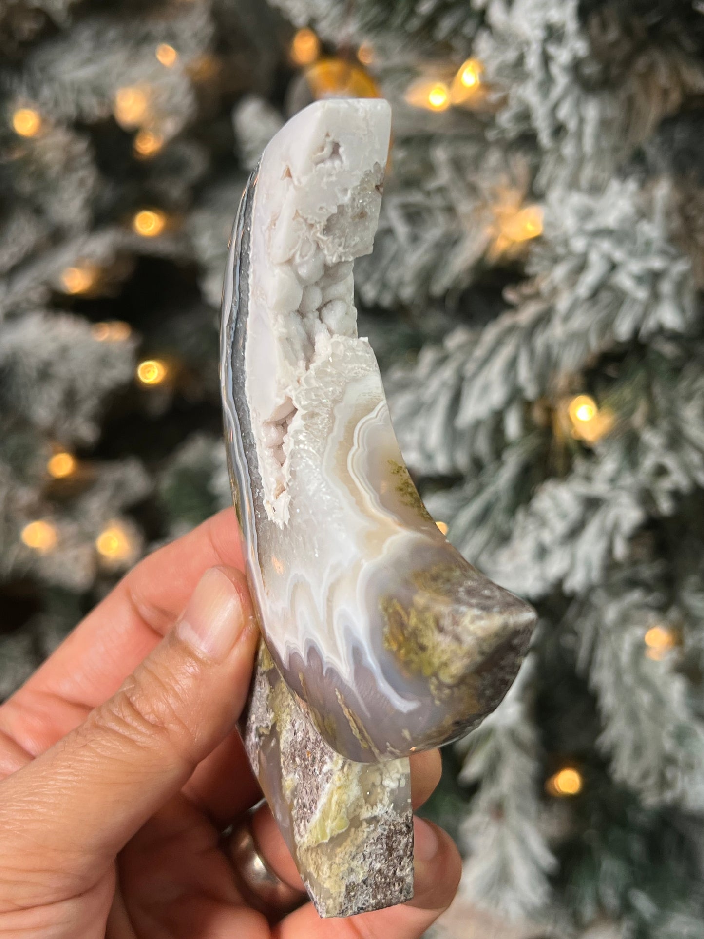 Scenic Moss Agate Moon