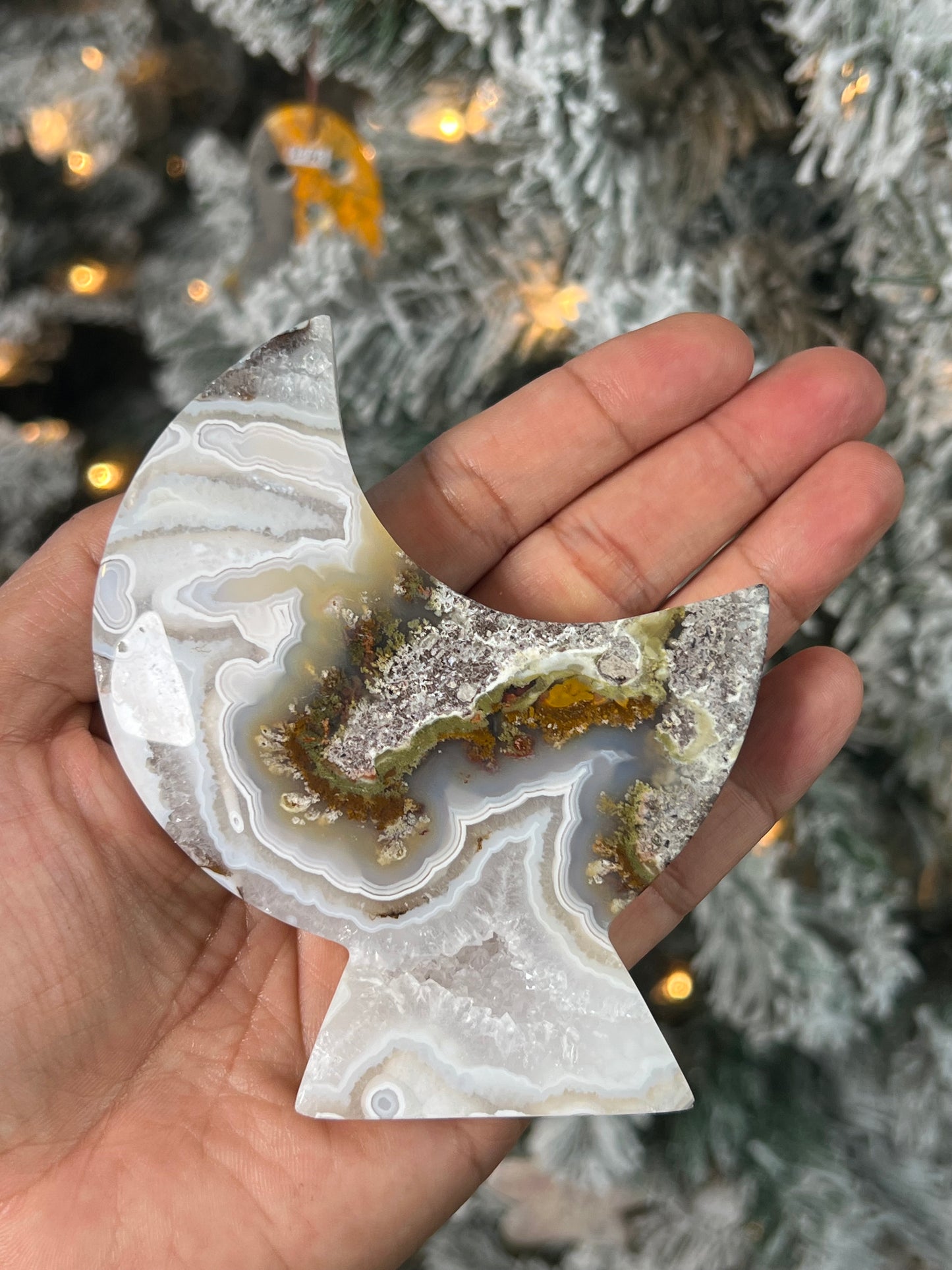 Scenic Moss Agate Moon