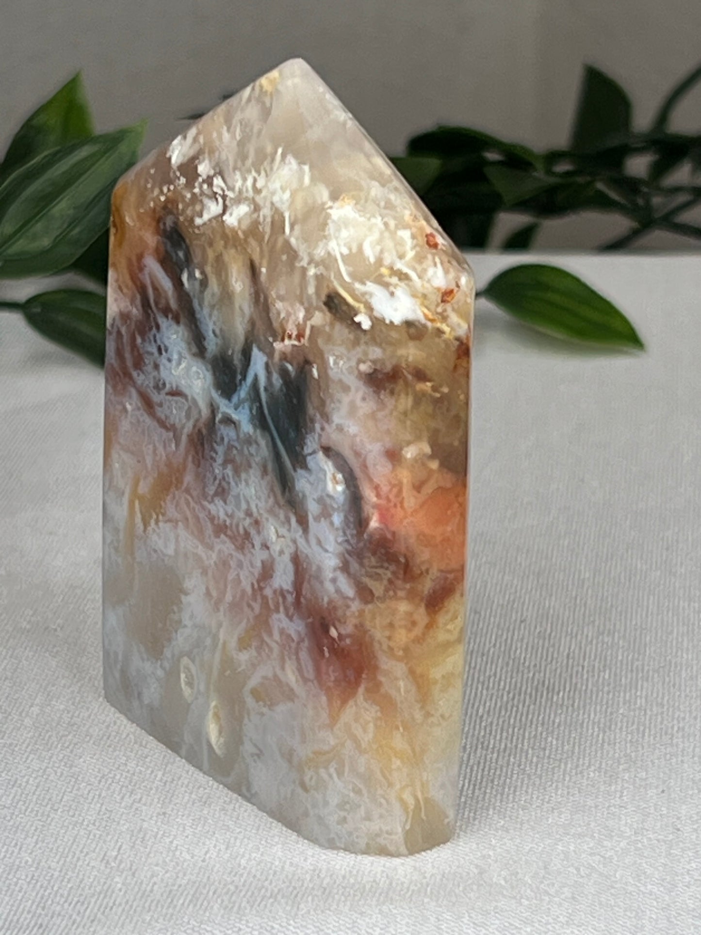 Rainbow Plume Agate Cupcake