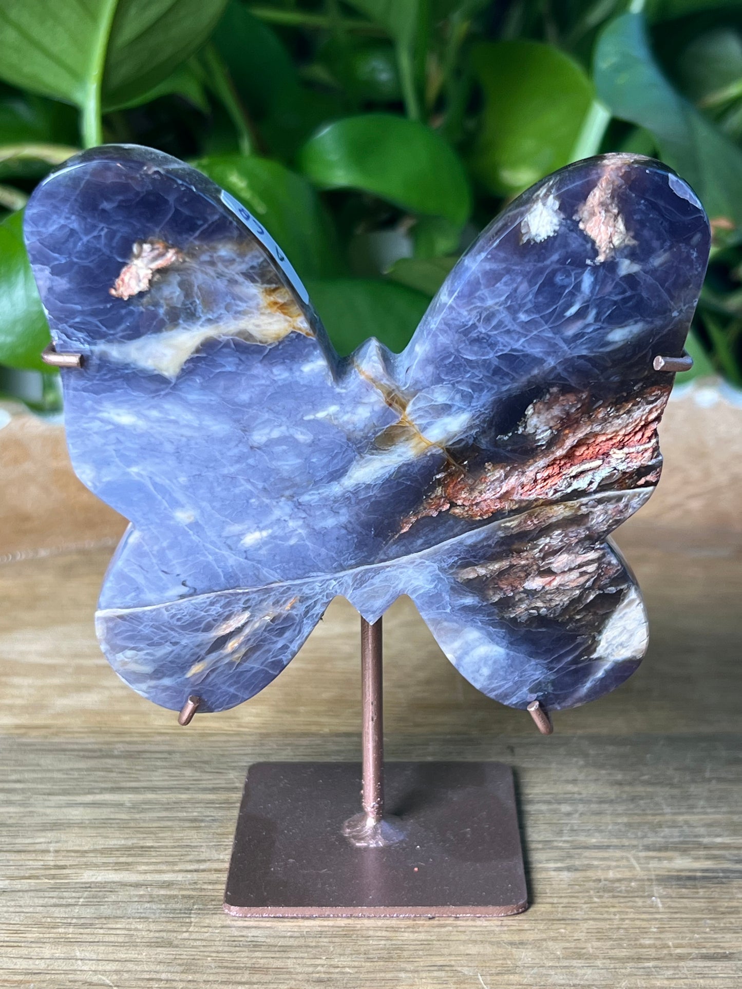 Purple Chalcedony Butterfly