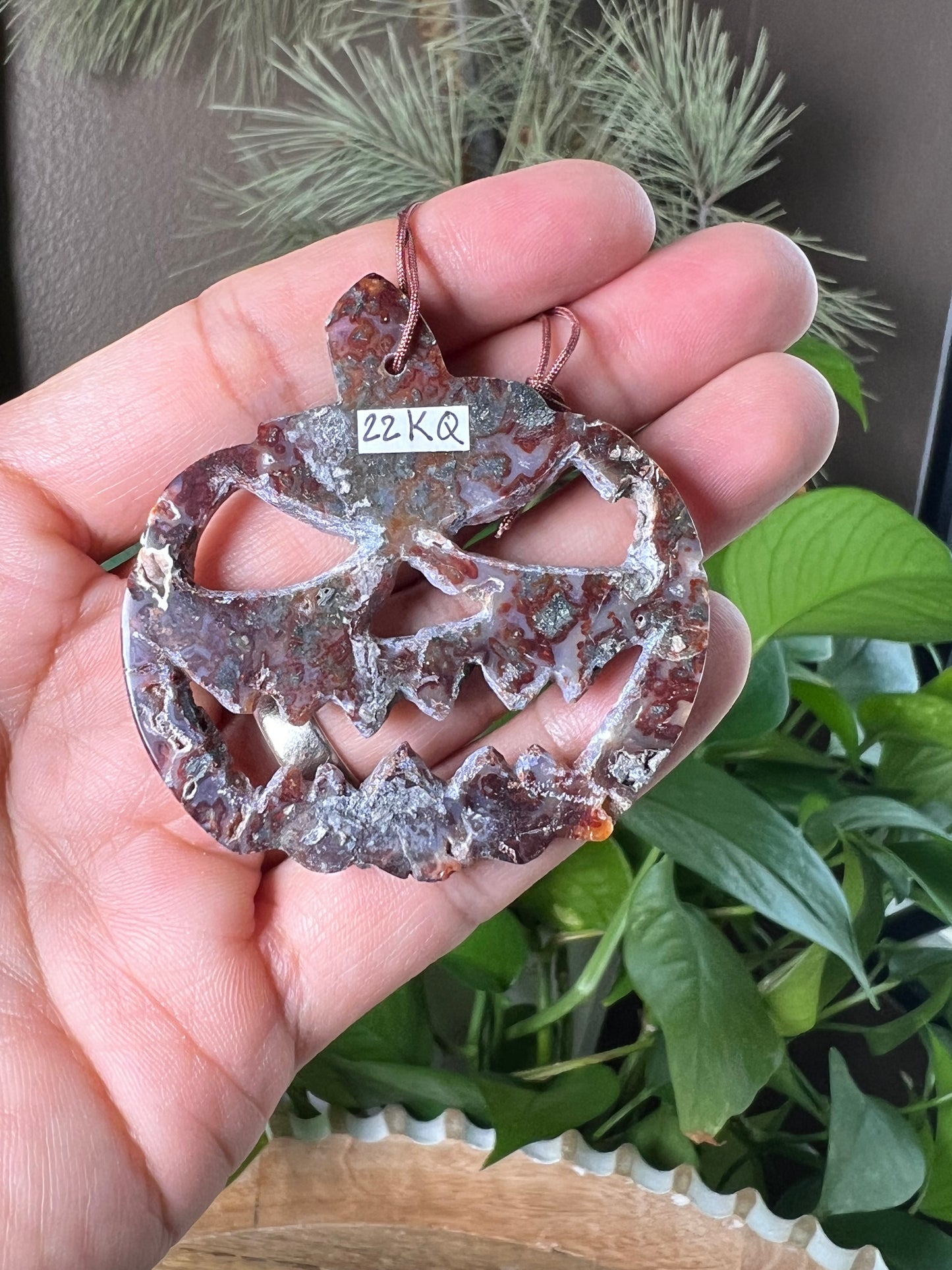 Marcasite Pumpkin Ornament